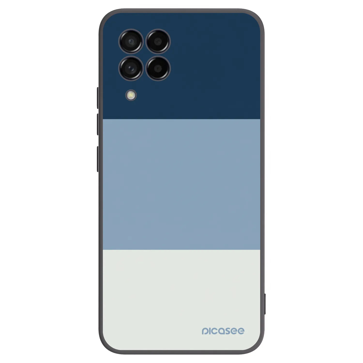 Picasee Μαύρη θήκη σιλικόνης για Samsung Galaxy M53 5G - Coastal Blue