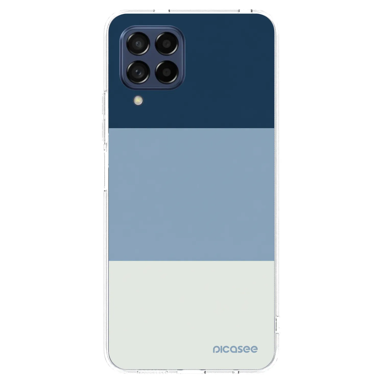 Picasee διαφανής θήκη σιλικόνης Samsung Galaxy M53 5G - Coastal Blue