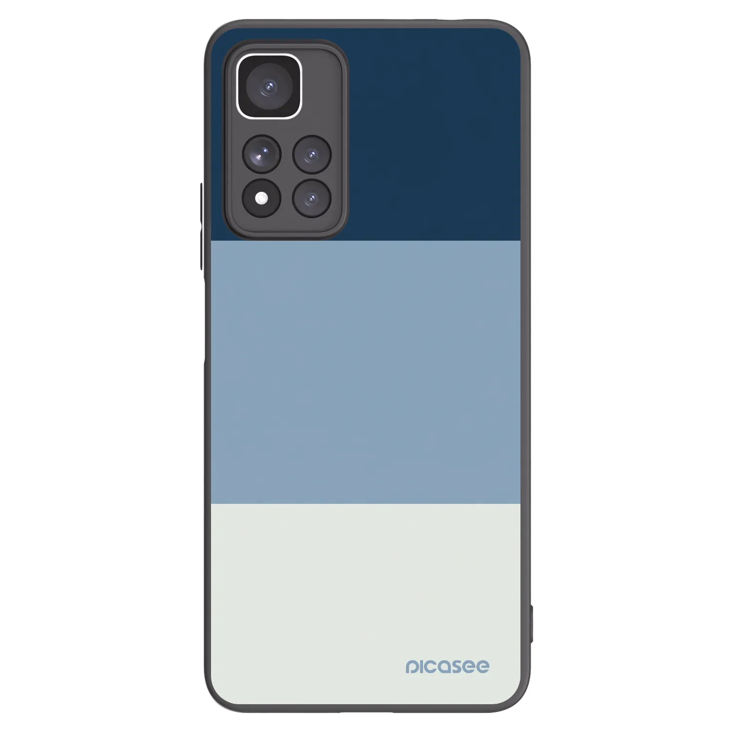 Picasee Μαύρη θήκη σιλικόνης για Xiaomi Redmi Note 11 Pro+ 5G - Coastal Blue