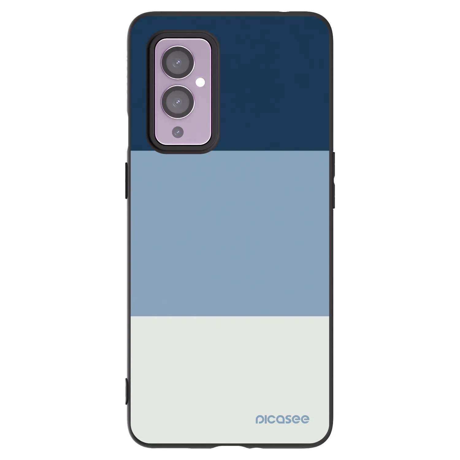 Picasee Μαύρη θήκη σιλικόνης για OnePlus 9 - Coastal Blue