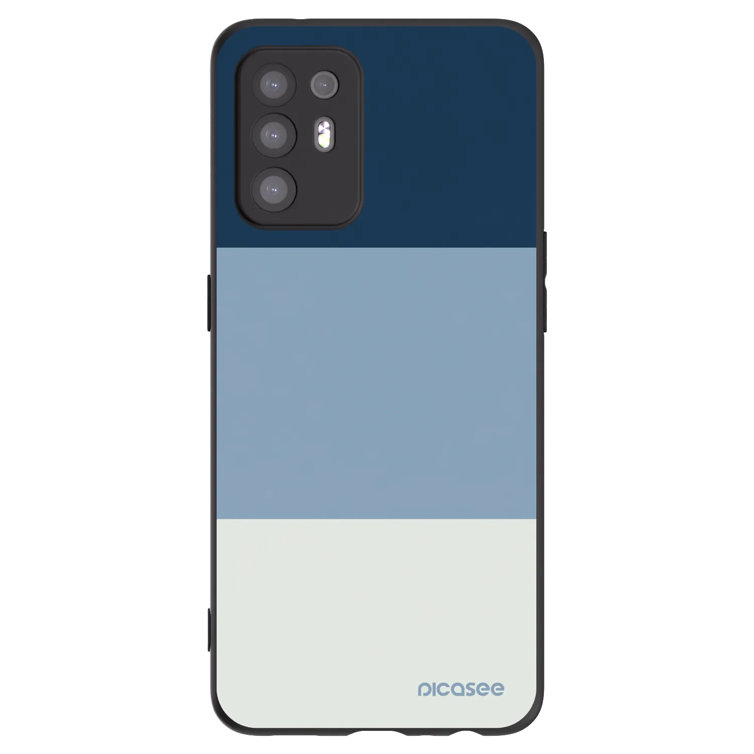 Picasee Μαύρη θήκη σιλικόνης για OPPO A94 5G - Coastal Blue