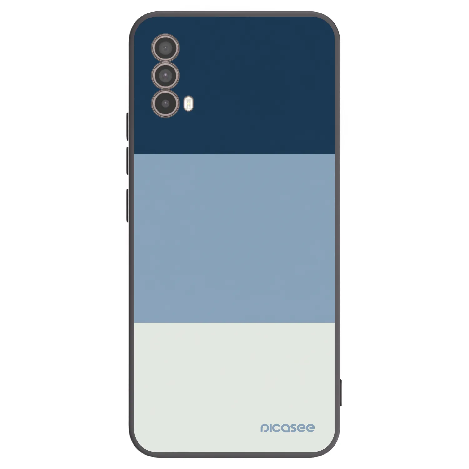 Picasee Μαύρη θήκη σιλικόνης για Motorola Moto E40 - Coastal Blue