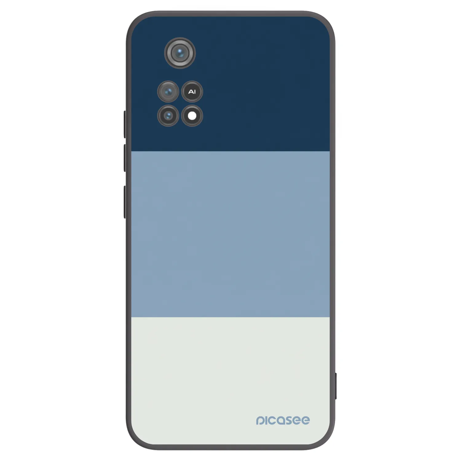 Picasee Μαύρη θήκη σιλικόνης για Xiaomi Poco M4 Pro - Coastal Blue