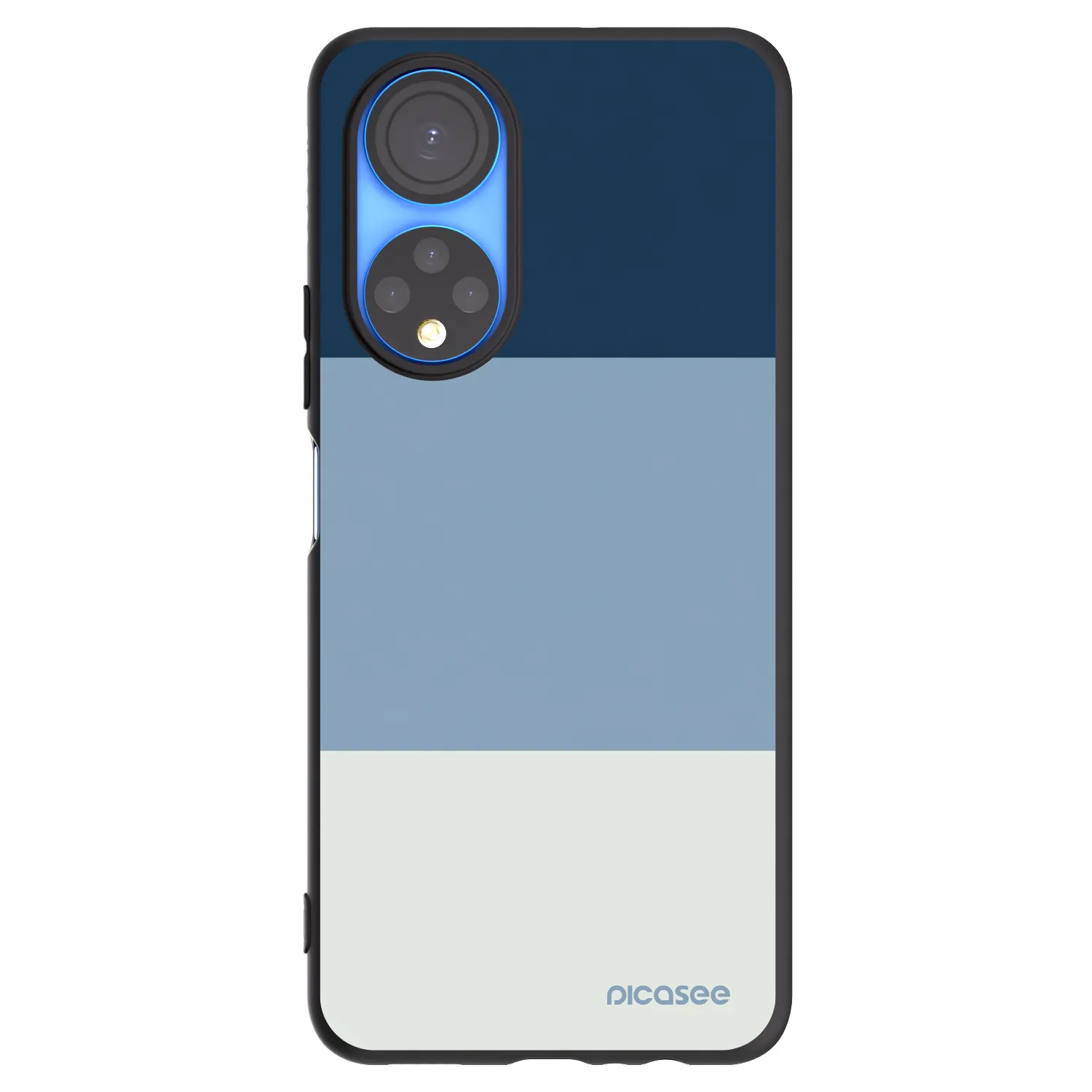 Picasee Μαύρη θήκη σιλικόνης για Honor X7 - Coastal Blue