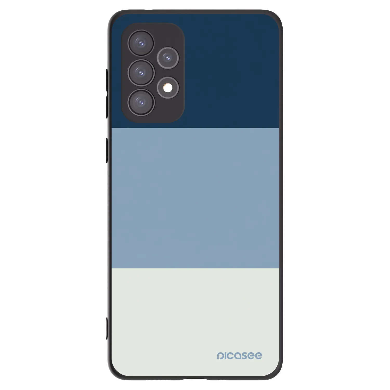 Picasee Μαύρη θήκη σιλικόνης για Samsung Galaxy A73 5G - Coastal Blue