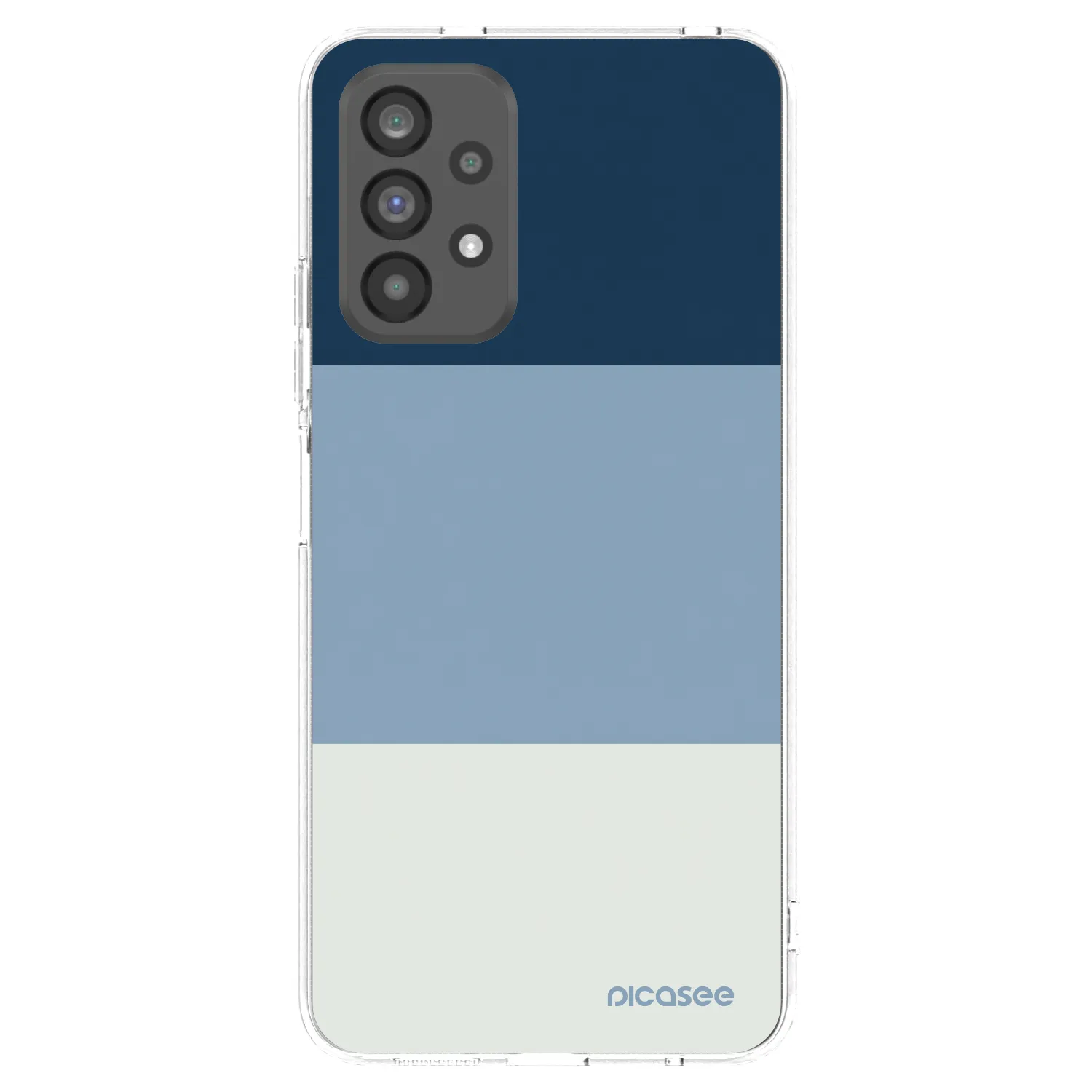 Picasee διαφανής θήκη σιλικόνης Samsung Galaxy A73 5G - Coastal Blue