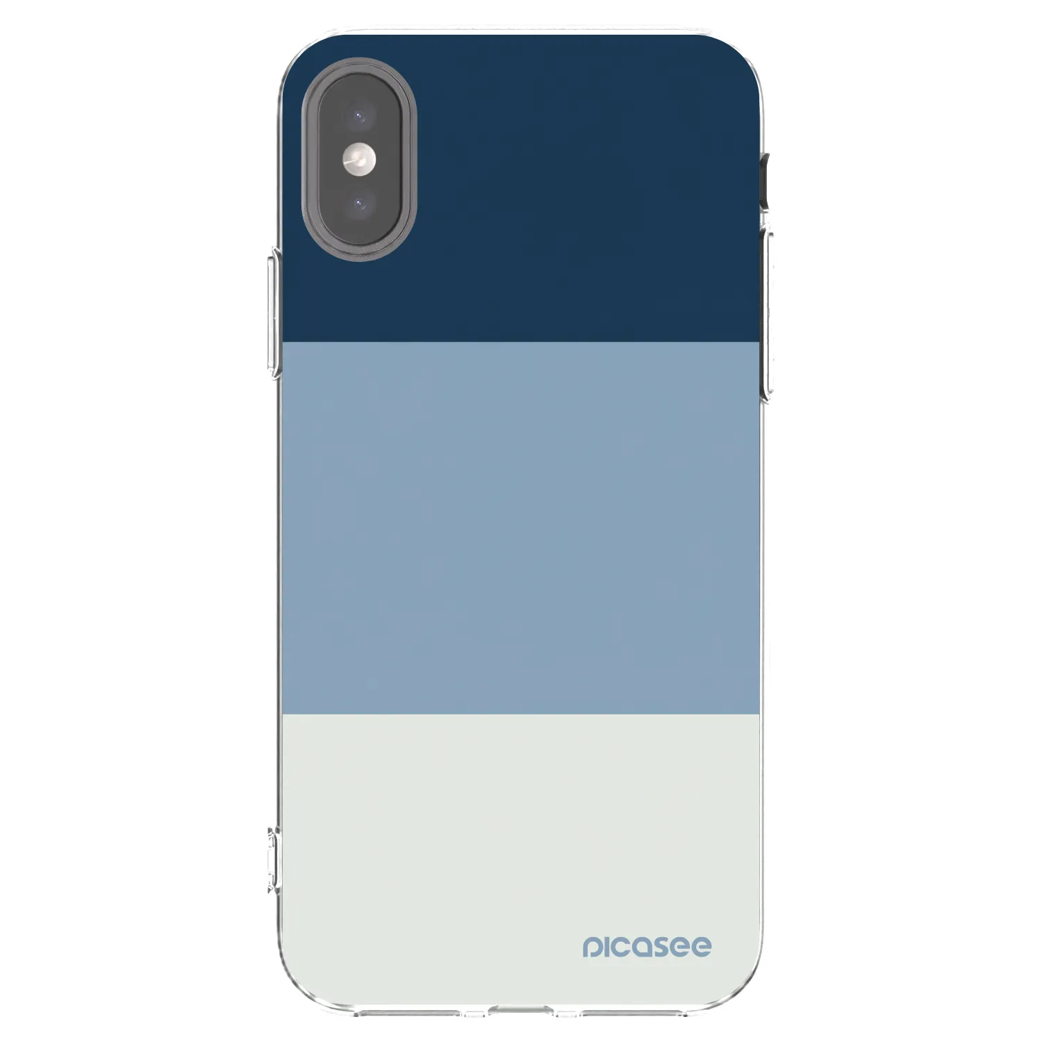 Picasee διαφανής θήκη σιλικόνης Apple iPhone X/XS - Coastal Blue