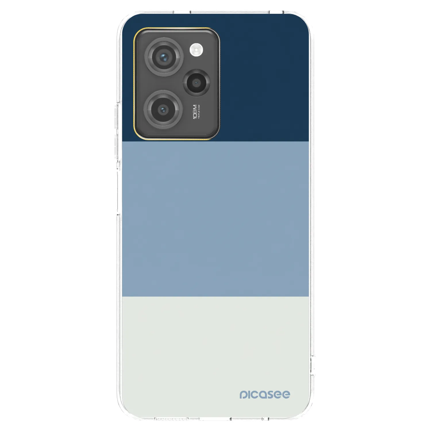 Picasee Μαύρη θήκη σιλικόνης για Xiaomi Poco X5 Pro - Coastal Blue