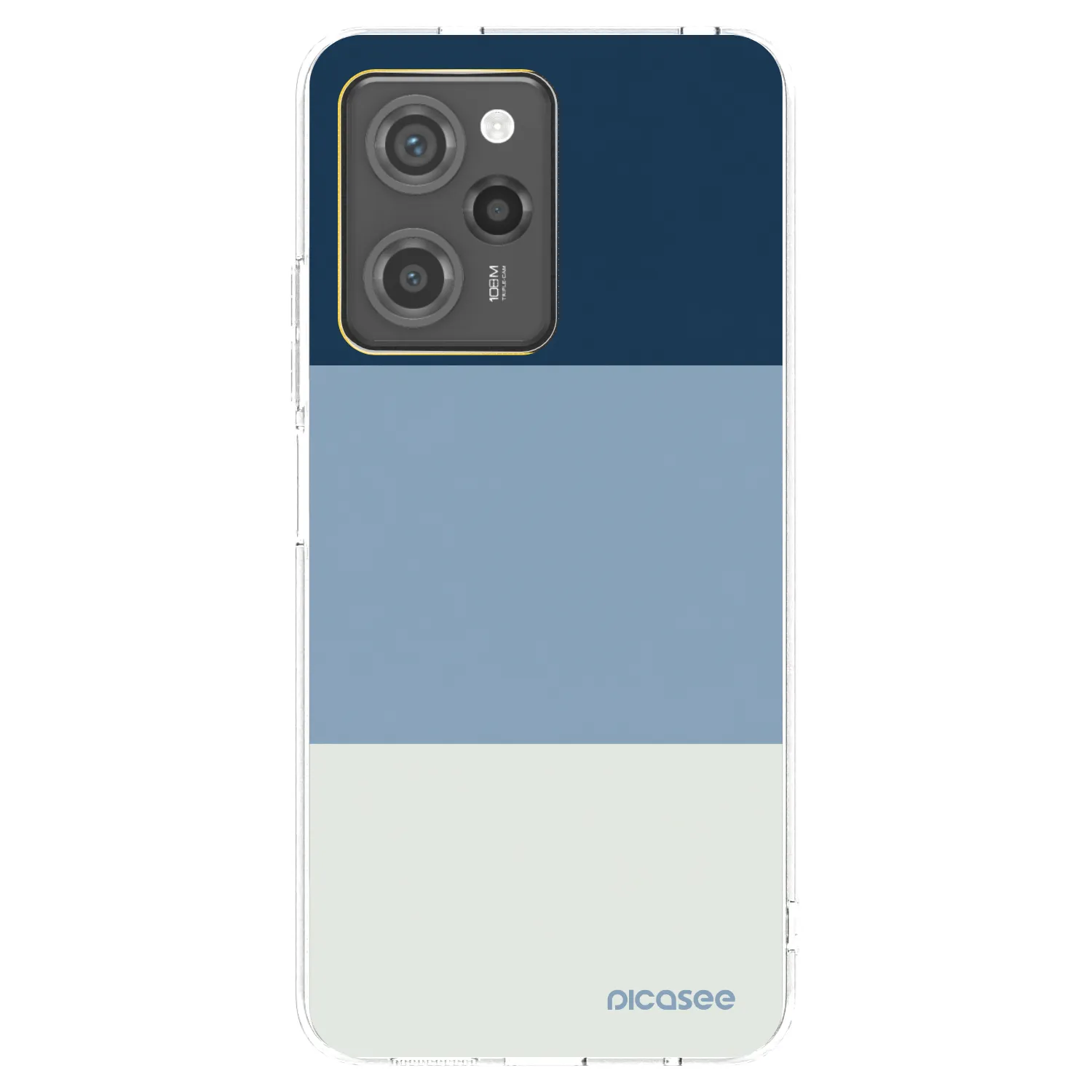 Picasee διαφανής θήκη σιλικόνης Xiaomi Poco X5 Pro - Coastal Blue