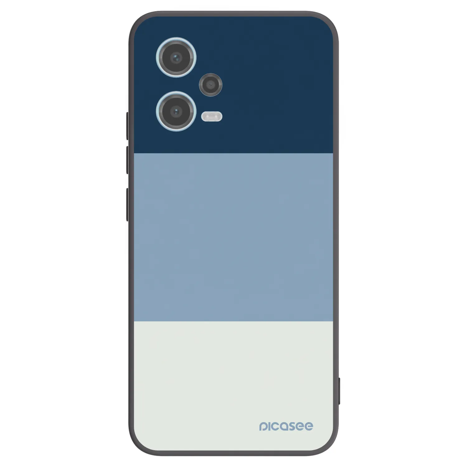 Picasee Μαύρη θήκη σιλικόνης για Xiaomi Redmi Note 12 5G - Coastal Blue
