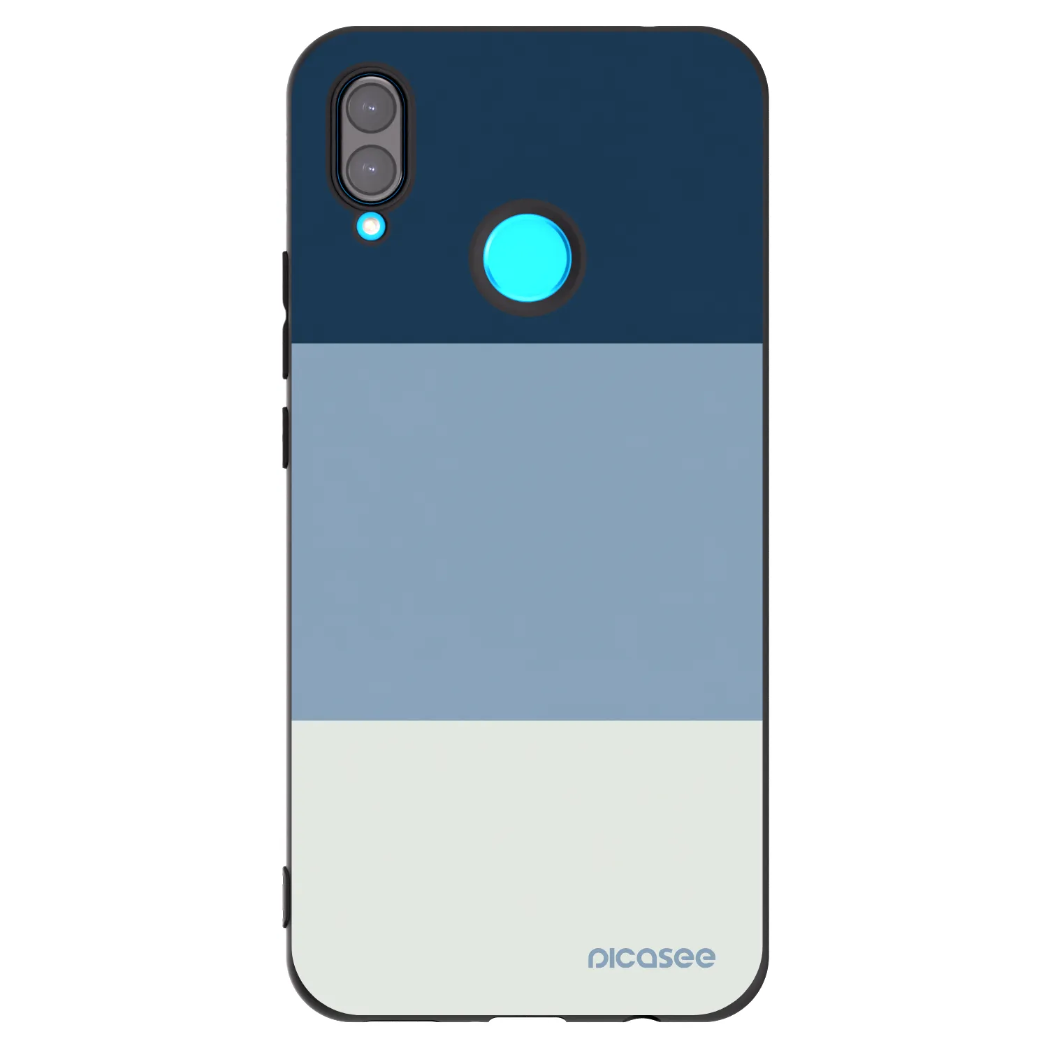 Picasee Μαύρη θήκη σιλικόνης για Huawei Nova 3i - Coastal Blue