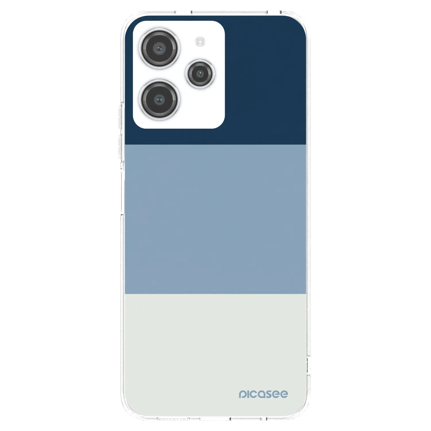 Picasee διαφανής θήκη σιλικόνης Xiaomi Redmi 12 4G - Coastal Blue