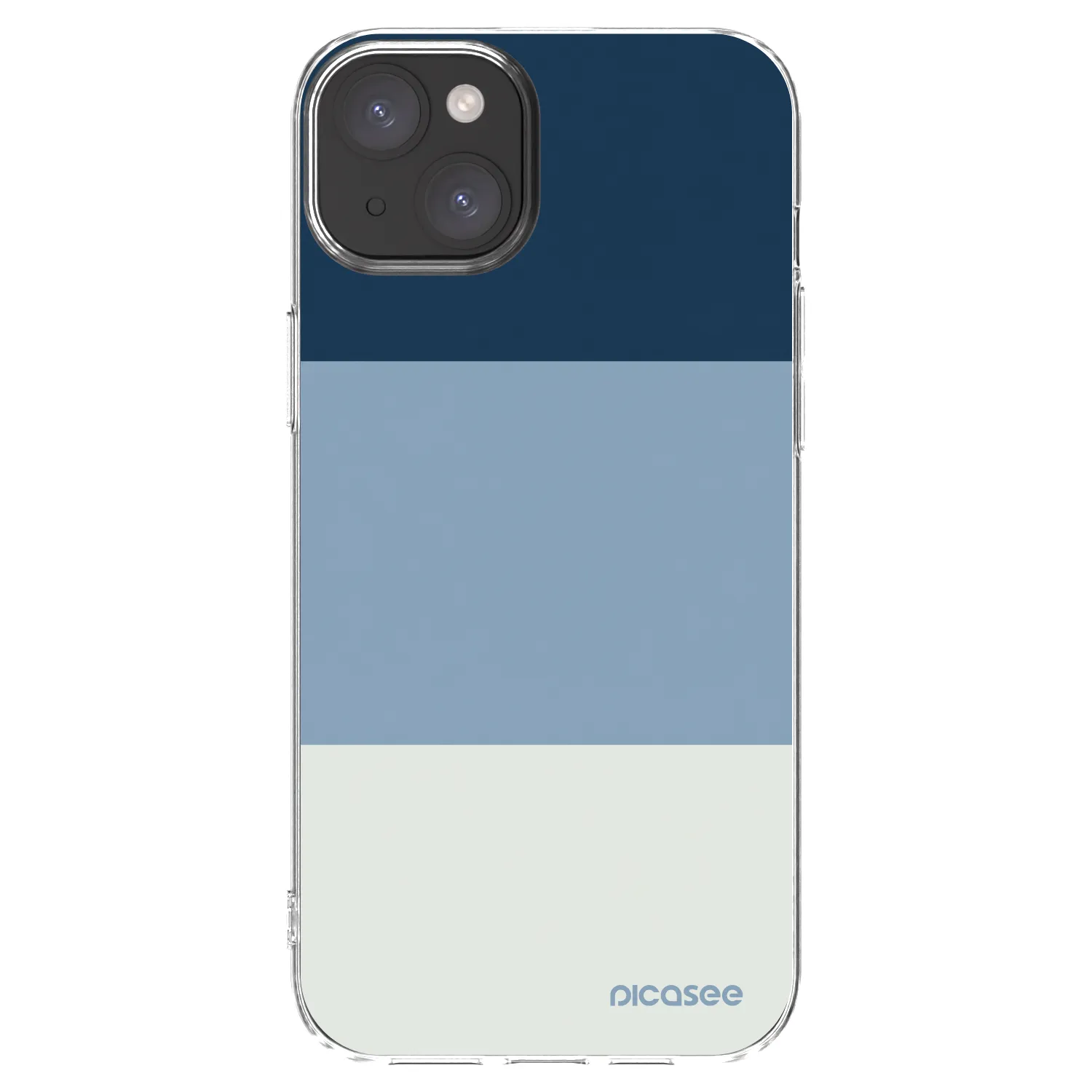 Picasee διαφανής θήκη σιλικόνης Apple iPhone 15 Plus - Coastal Blue