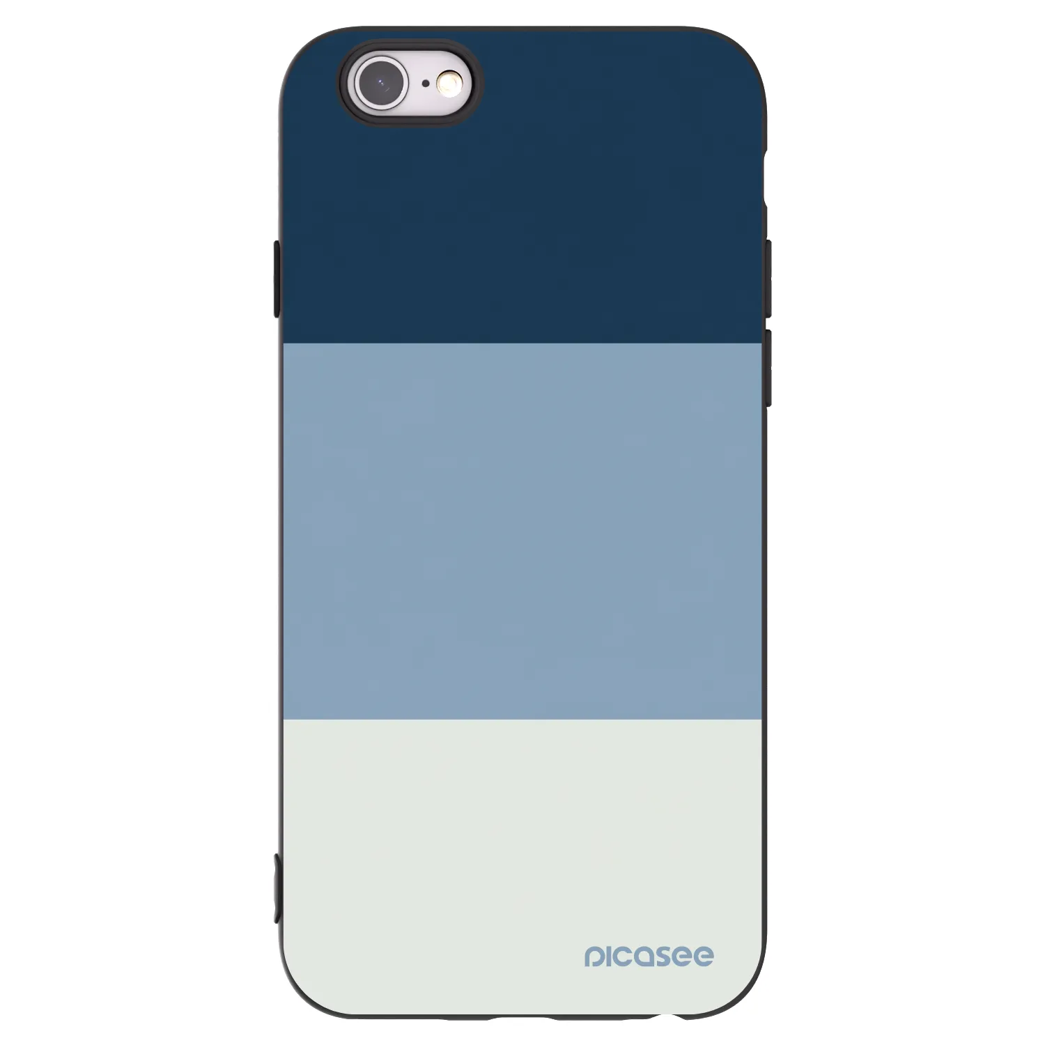 Picasee Μαύρη θήκη σιλικόνης για Apple iPhone 6/6S - Coastal Blue