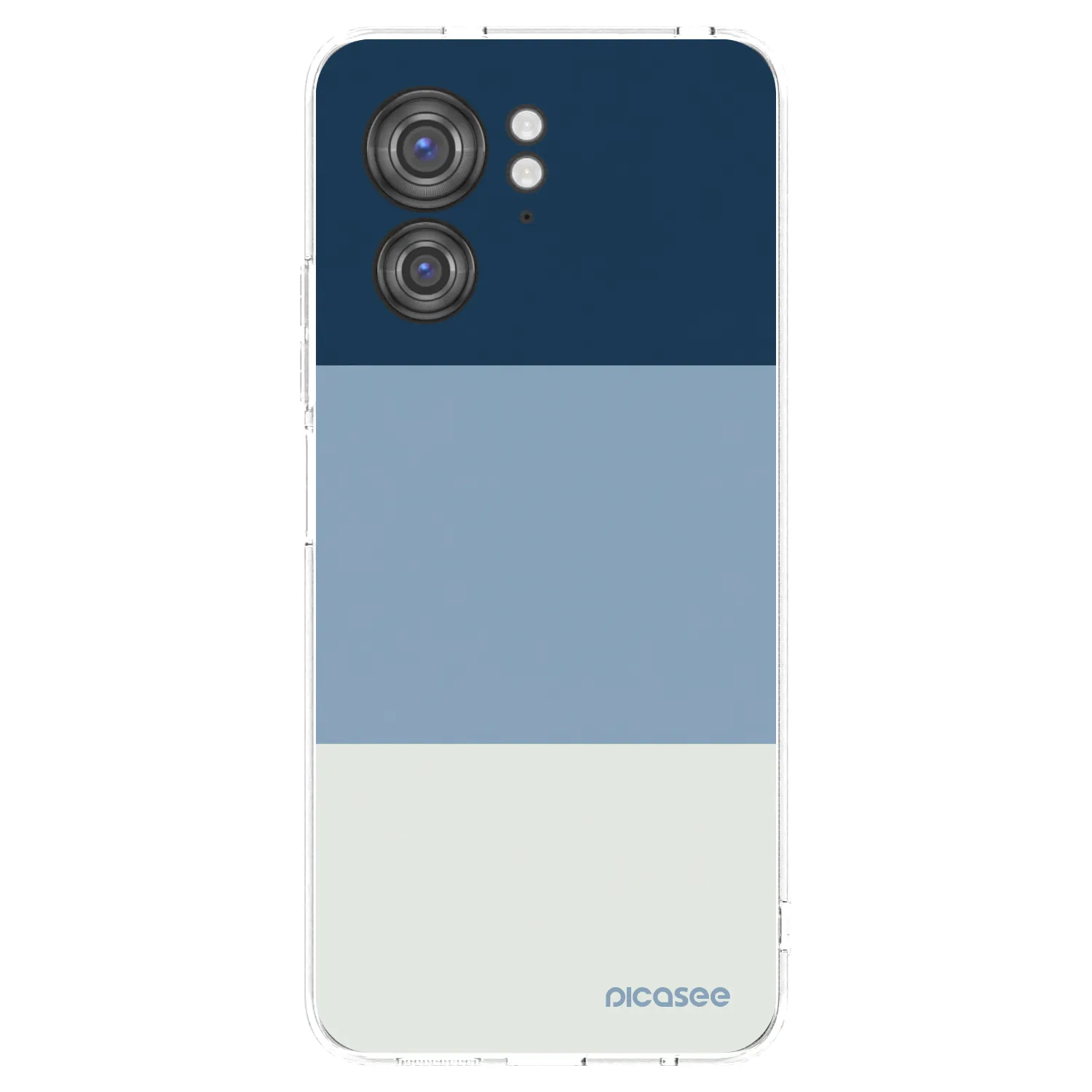 Picasee διαφανής θήκη σιλικόνης Motorola Edge 40 - Coastal Blue