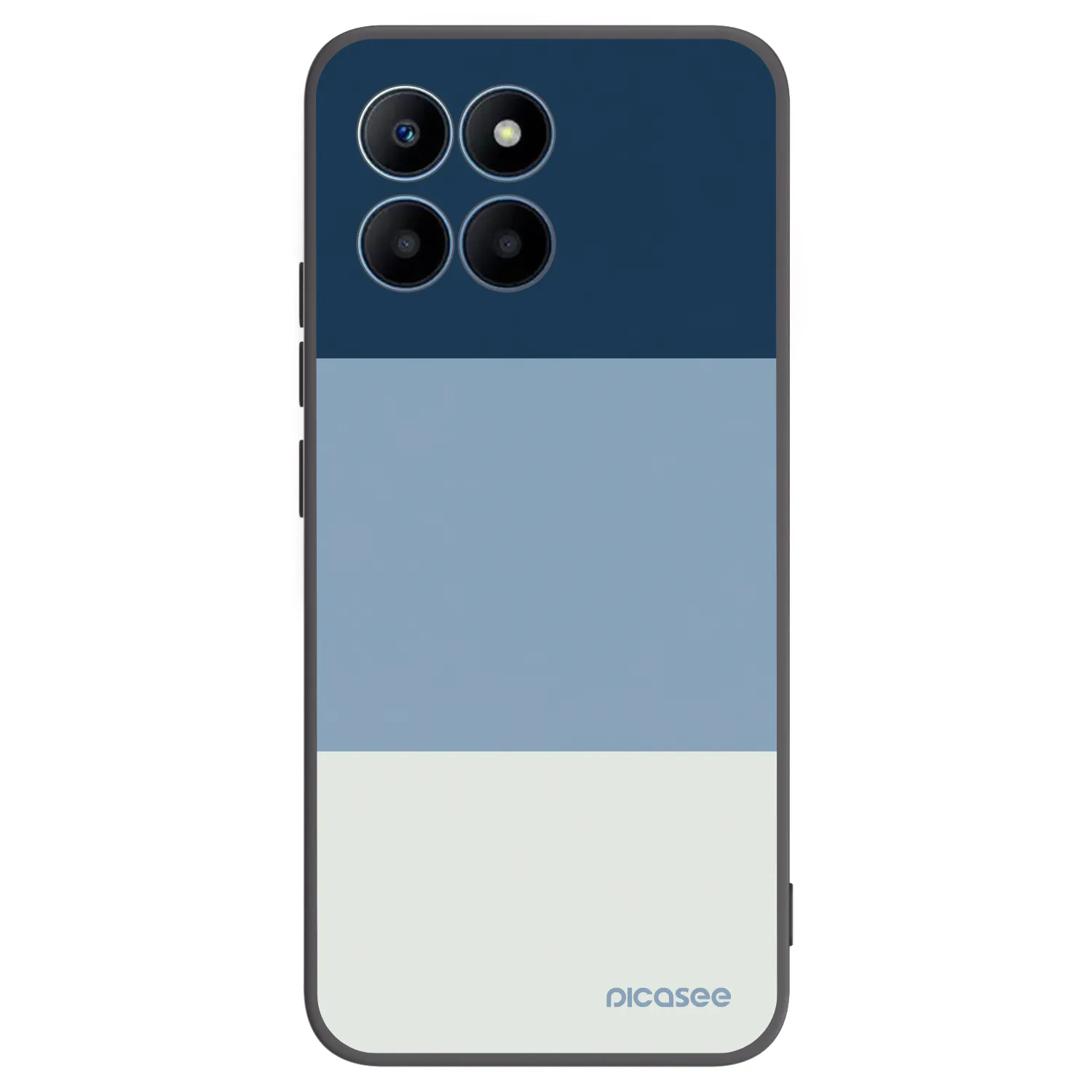 Picasee Μαύρη θήκη σιλικόνης για Honor 70 Lite - Coastal Blue
