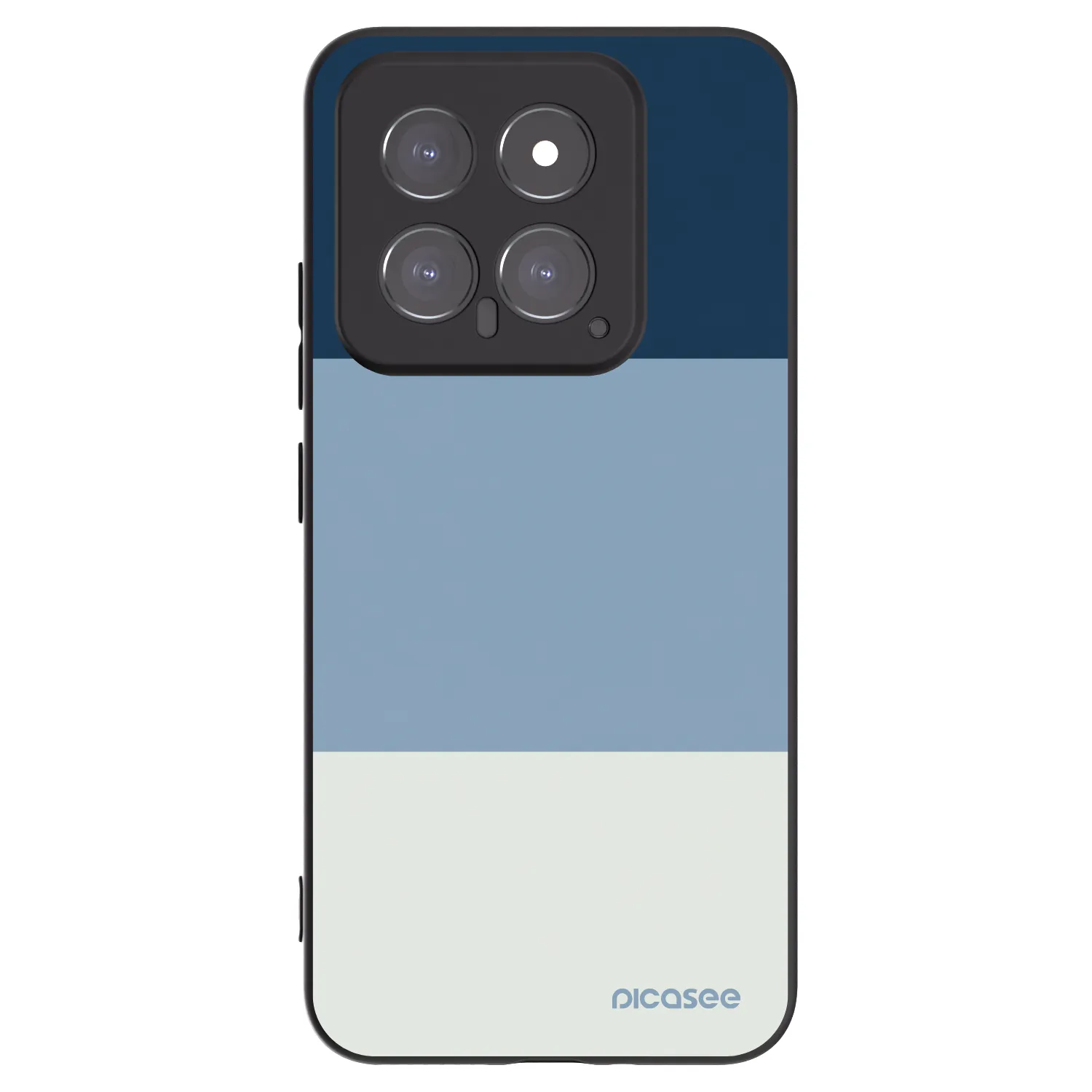 Picasee Μαύρη θήκη σιλικόνης για Xiaomi 14 - Coastal Blue