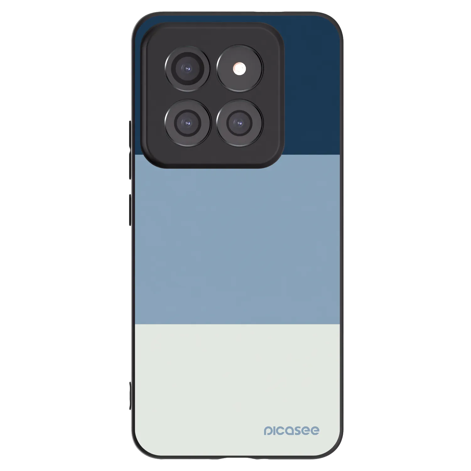 Picasee Μαύρη θήκη σιλικόνης για Xiaomi 14 Pro - Coastal Blue