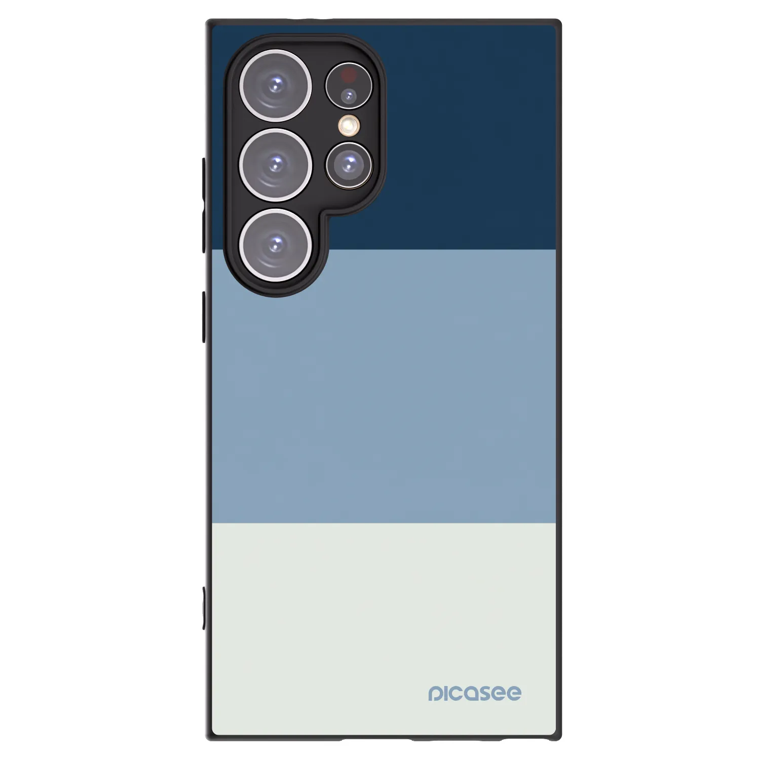 Picasee Μαύρη θήκη σιλικόνης για Samsung Galaxy S24 Ultra S928B 5G - Coastal Blue