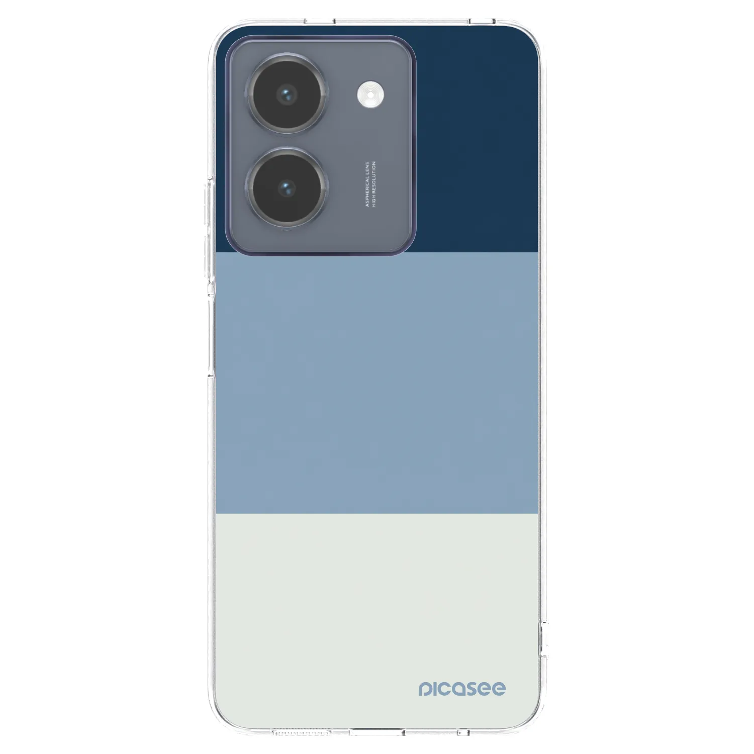 Picasee διαφανής θήκη σιλικόνης Vivo Y36 4G - Coastal Blue