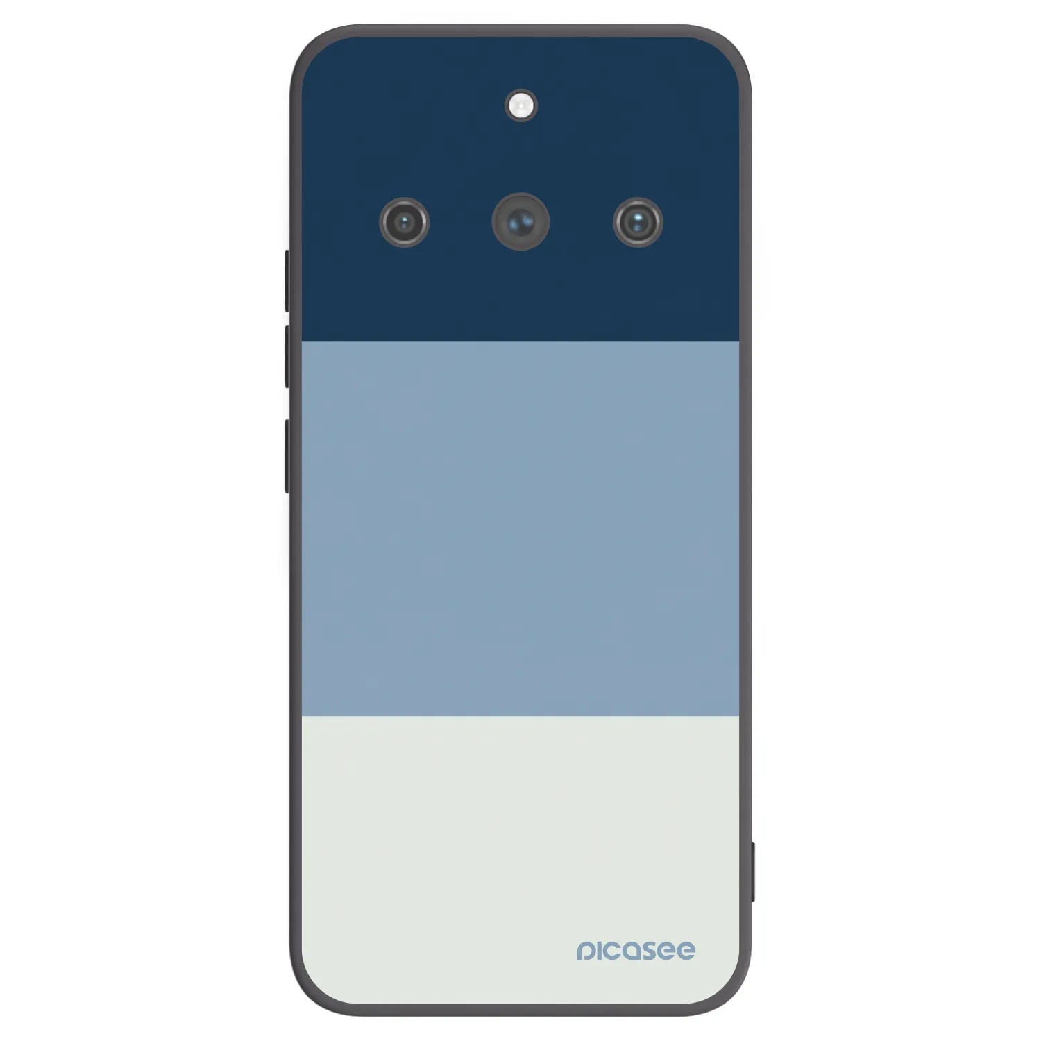 Picasee Μαύρη θήκη σιλικόνης για Realme 11 Pro+ - Coastal Blue