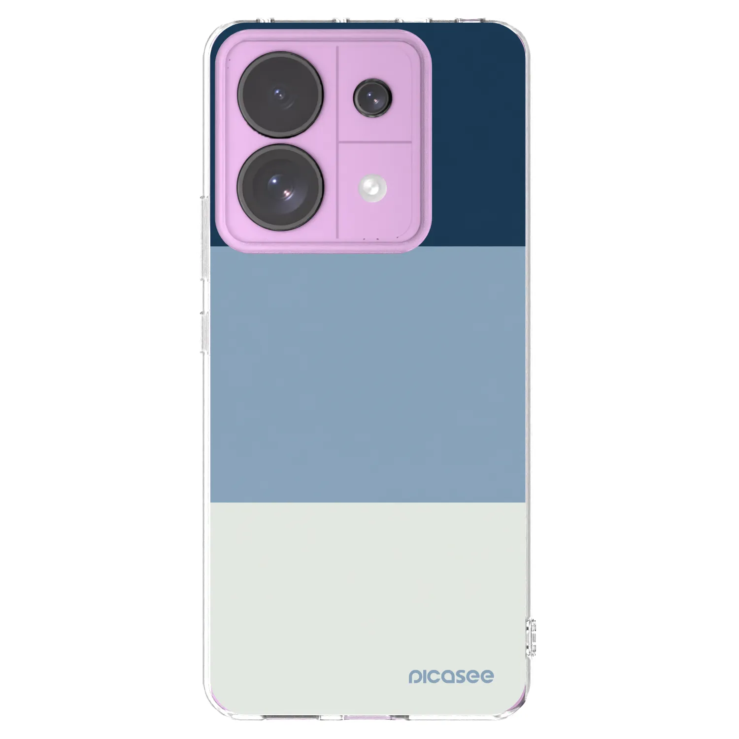Picasee διαφανής θήκη σιλικόνης Xiaomi Redmi Note 13 Pro 5G - Coastal Blue