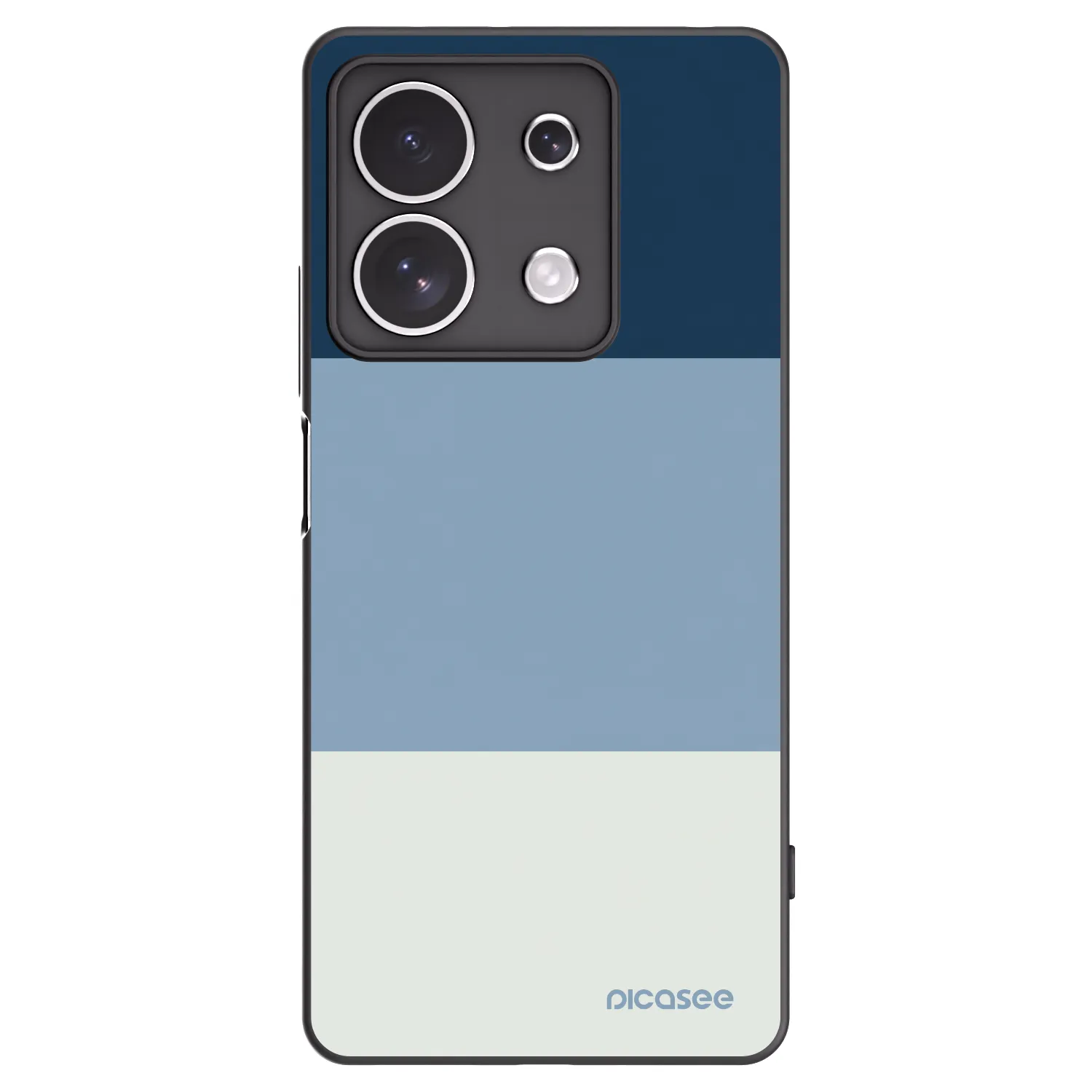 Picasee Μαύρη θήκη σιλικόνης για Xiaomi Redmi Note 13 4G - Coastal Blue