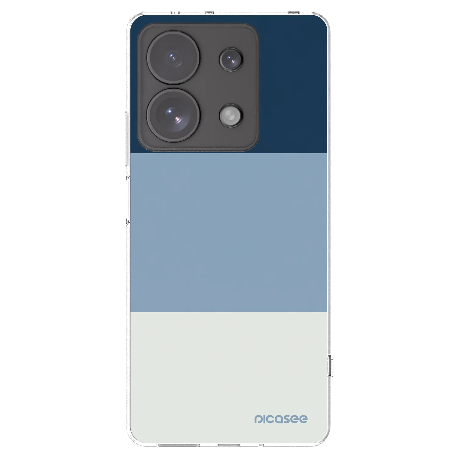 Picasee διαφανής θήκη σιλικόνης Xiaomi Redmi Note 13 Pro 4G - Coastal Blue