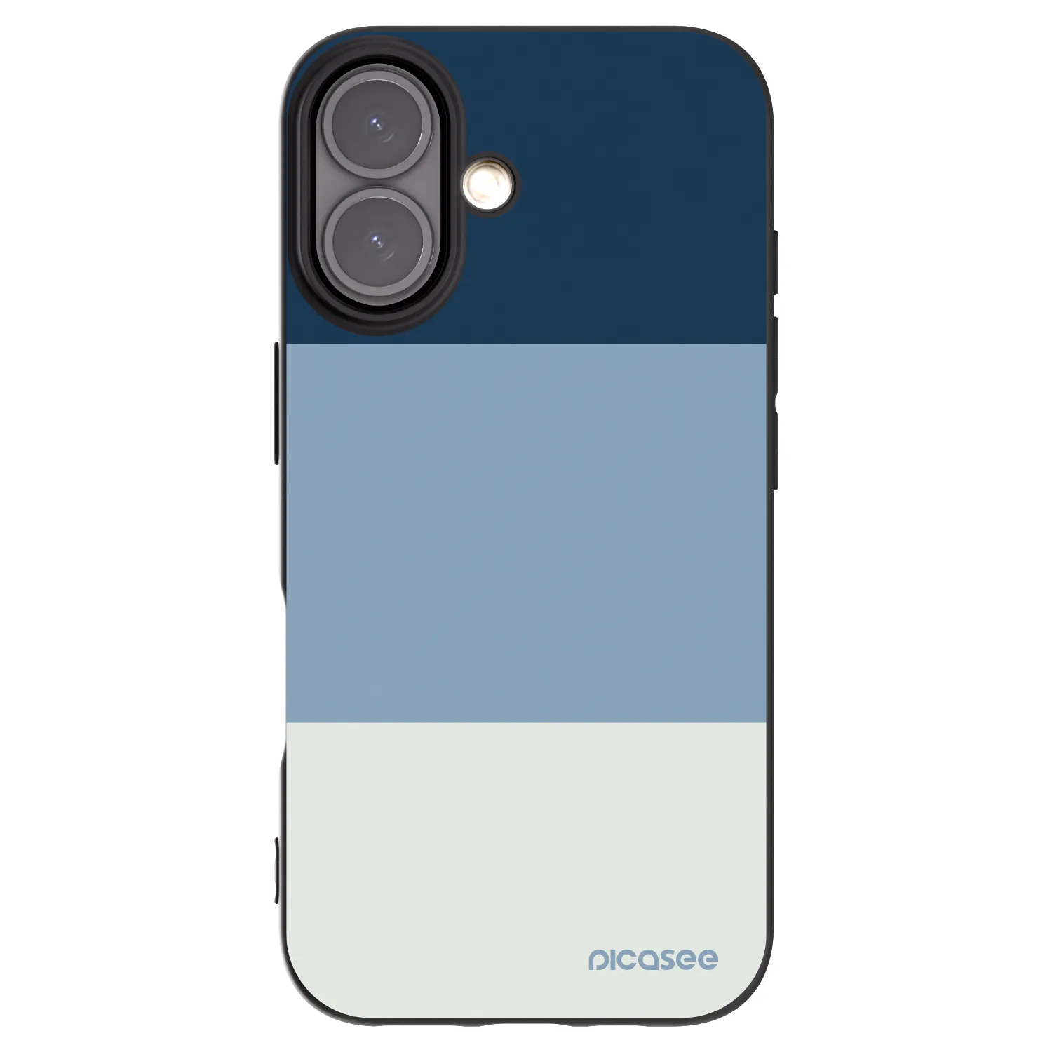 Picasee Μαύρη θήκη σιλικόνης για Apple iPhone 16 - Coastal Blue