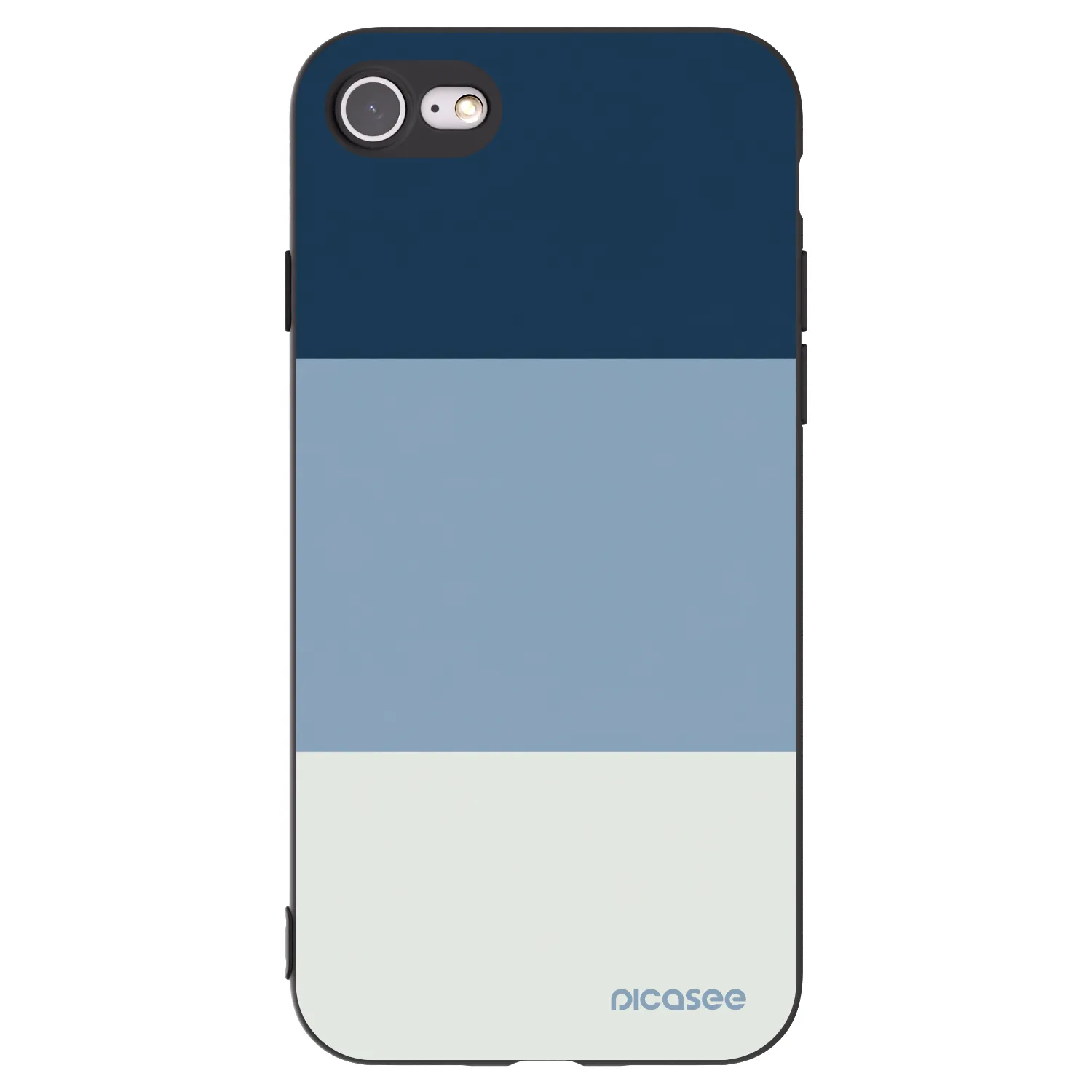 Picasee Μαύρη θήκη σιλικόνης για Apple iPhone 8 - Coastal Blue