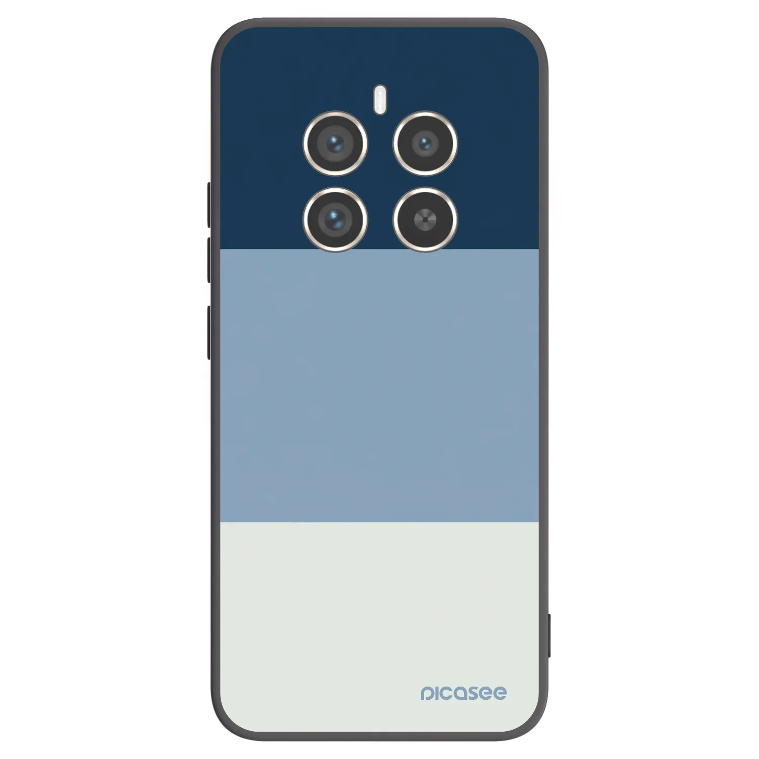 Picasee Μαύρη θήκη σιλικόνης για Realme 12 Pro 5G - Coastal Blue