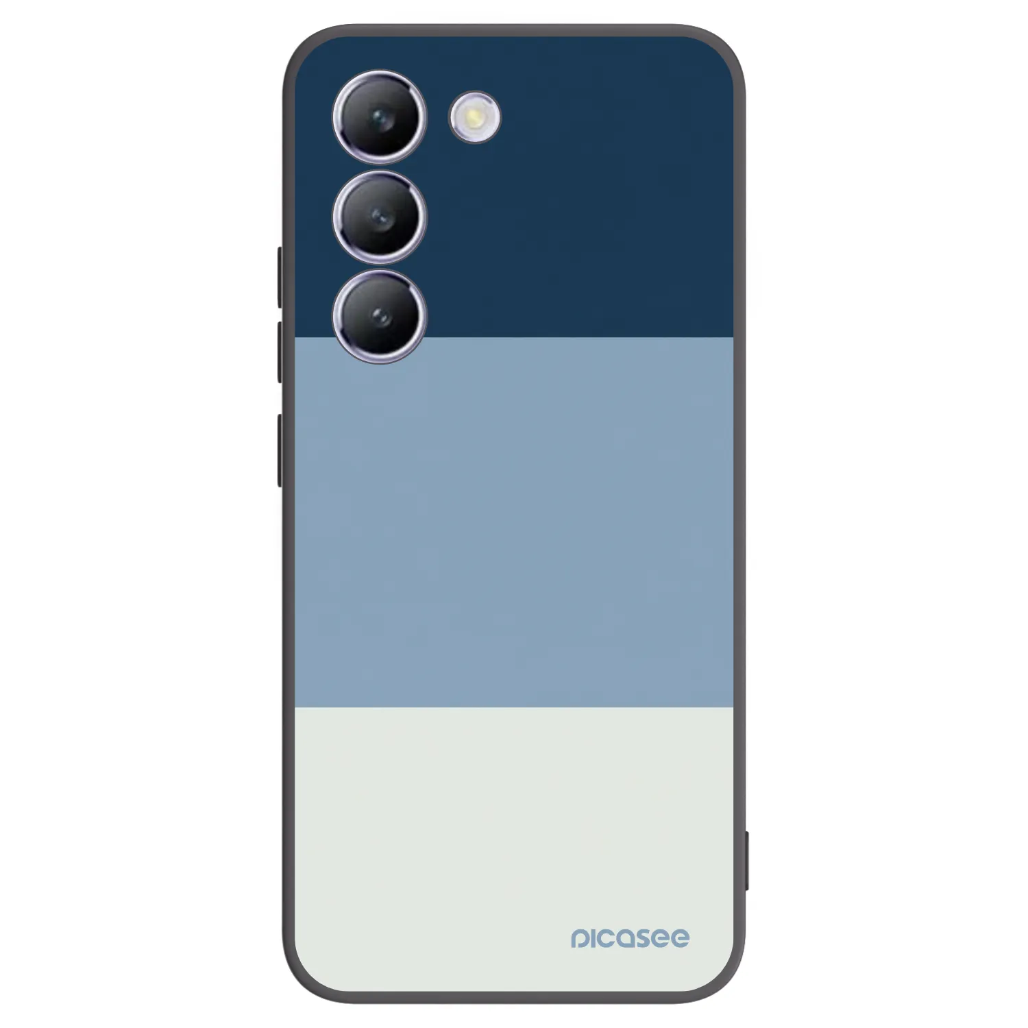 Picasee Μαύρη θήκη σιλικόνης για Vivo V40 SE 5G - Coastal Blue