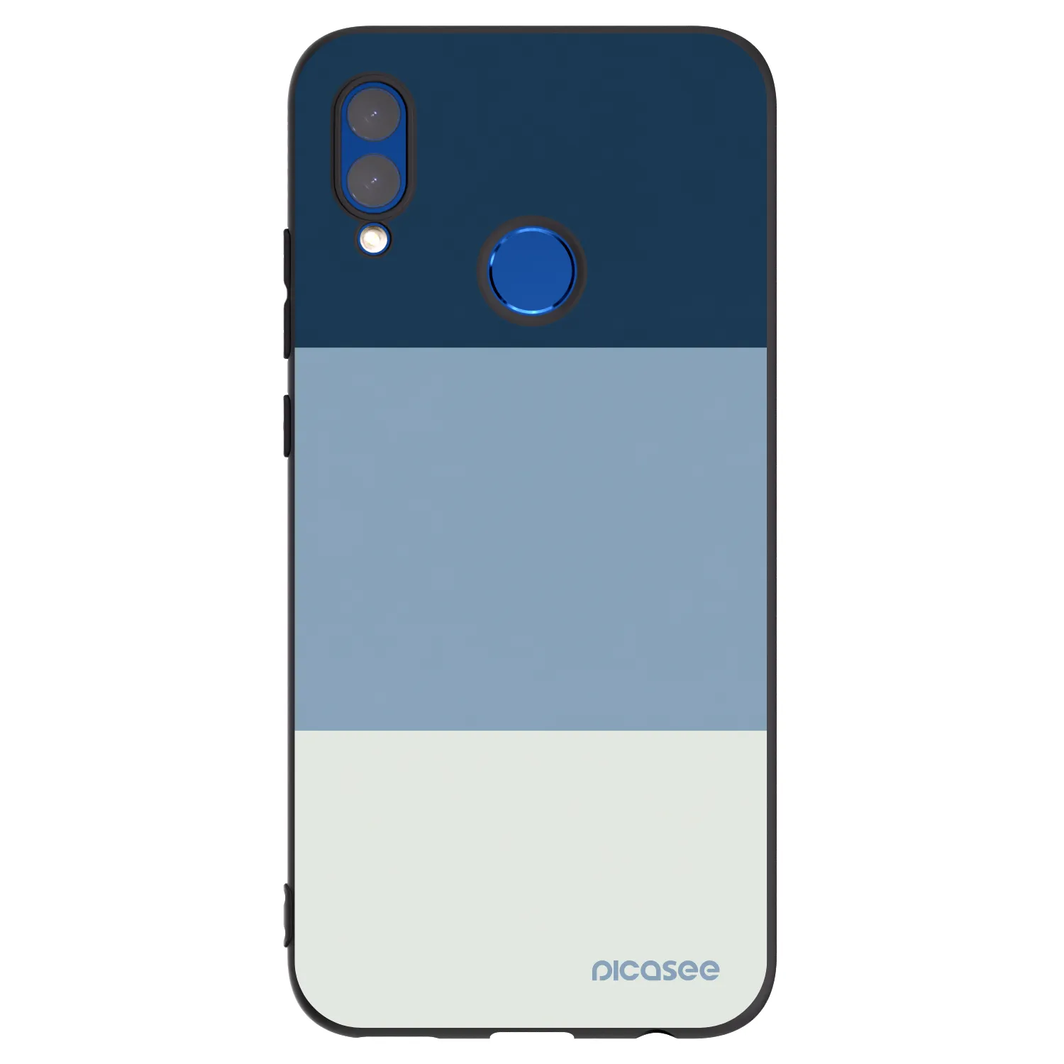 Picasee Μαύρη θήκη σιλικόνης για Honor 10 Lite - Coastal Blue