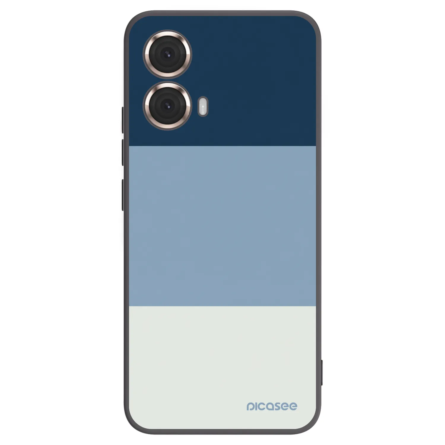Picasee Μαύρη θήκη σιλικόνης για Motorola Moto G85 - Coastal Blue
