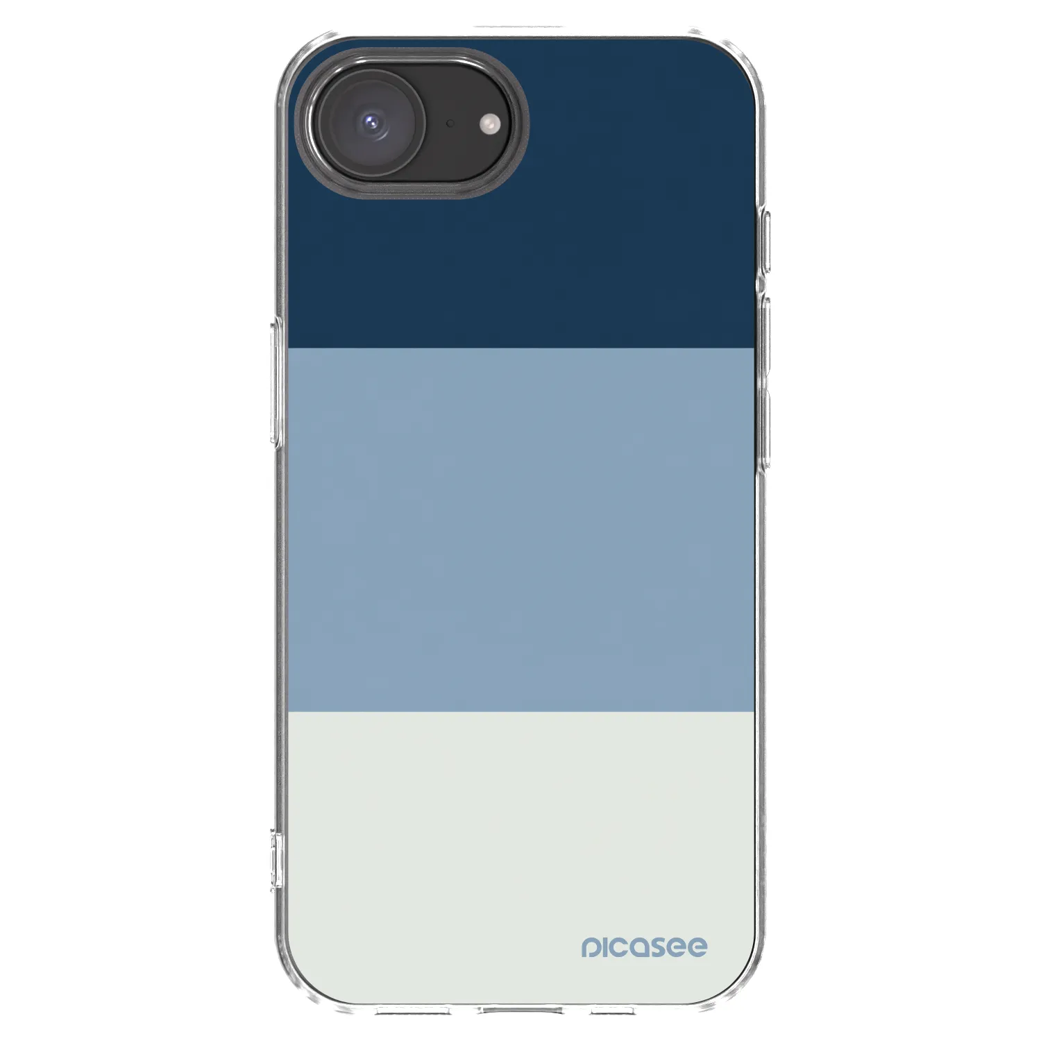 Picasee διαφανής θήκη σιλικόνης Apple iPhone 16e - Coastal Blue