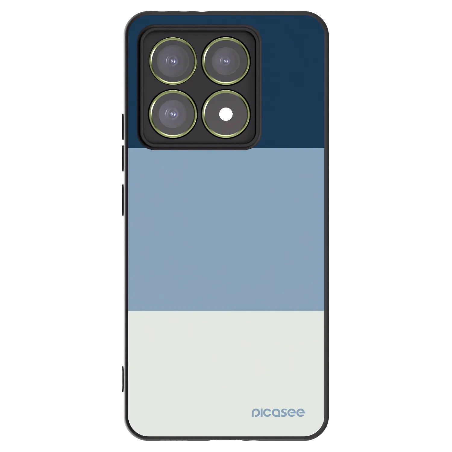 Picasee Μαύρη θήκη σιλικόνης για Xiaomi 14T - Coastal Blue