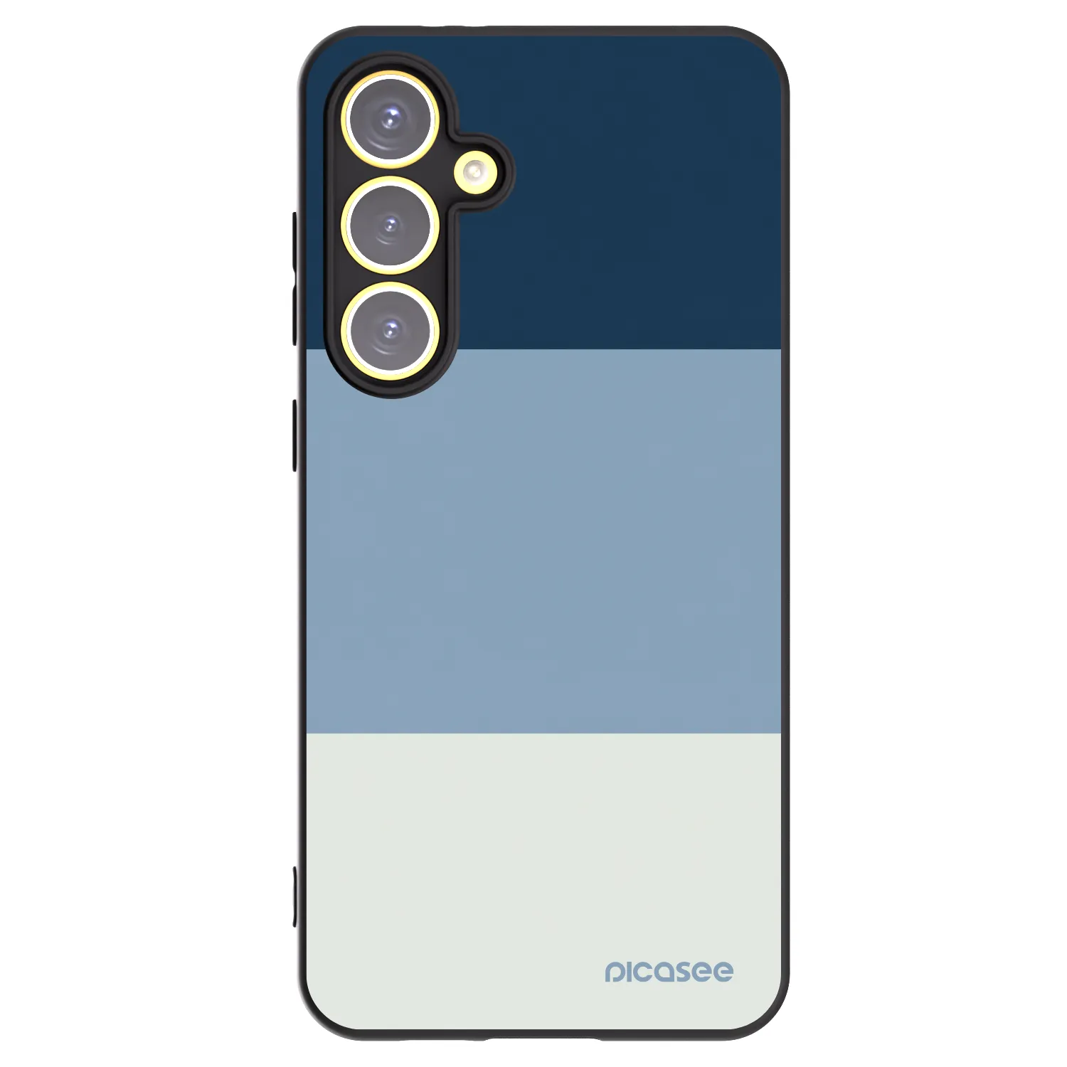 Picasee Μαύρη θήκη σιλικόνης για Samsung Galaxy S24 FE S721B - Coastal Blue