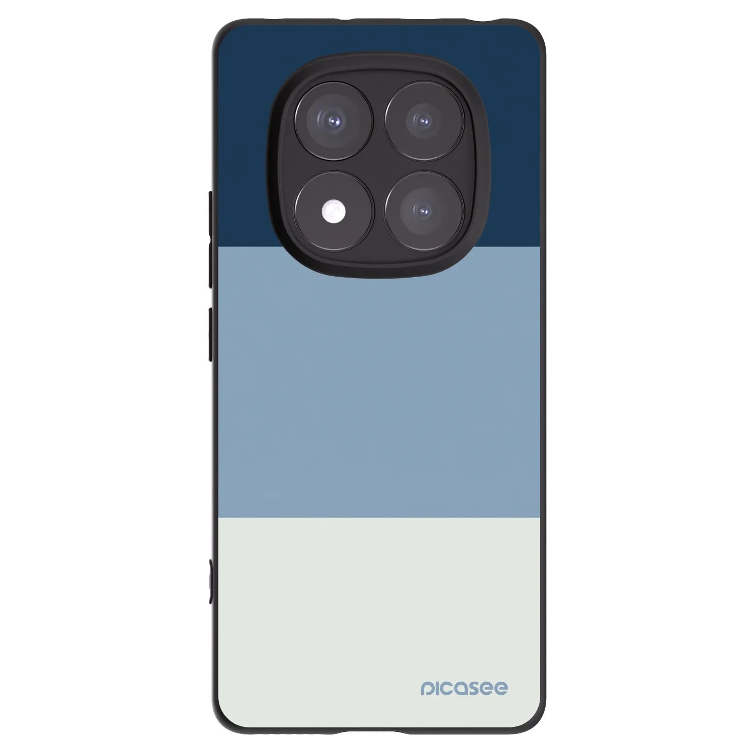 Picasee Μαύρη θήκη σιλικόνης για Xiaomi Redmi Note 14 Pro 5G - Coastal Blue
