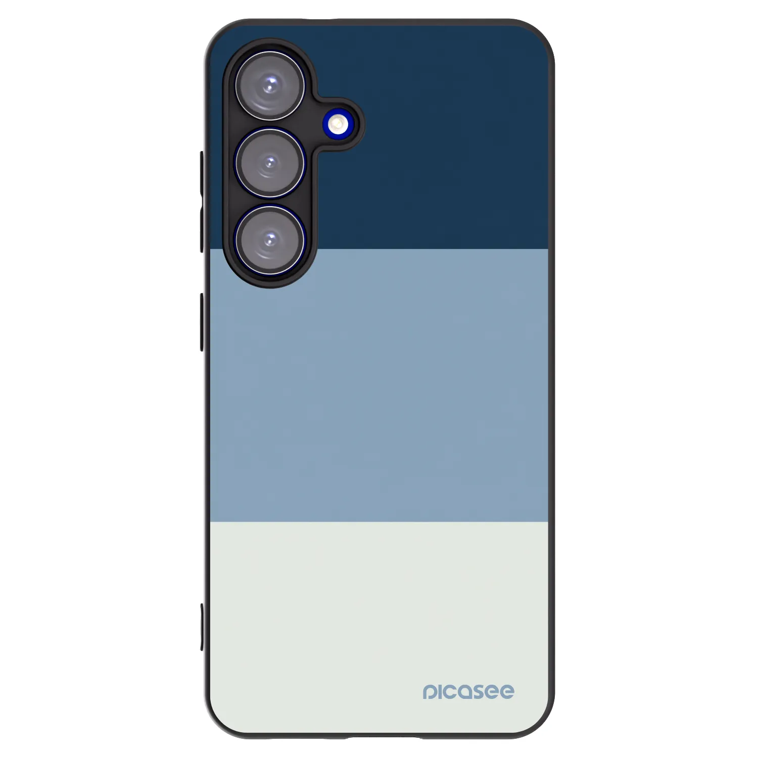 Picasee Μαύρη θήκη σιλικόνης για Samsung Galaxy S25 5G - Coastal Blue