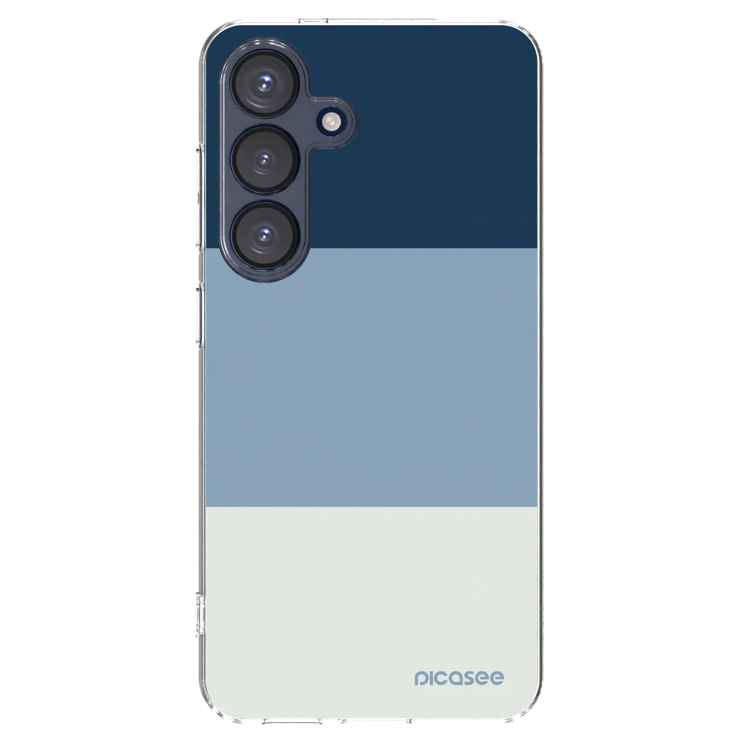 Picasee διαφανής θήκη σιλικόνης Samsung Galaxy S25 5G - Coastal Blue