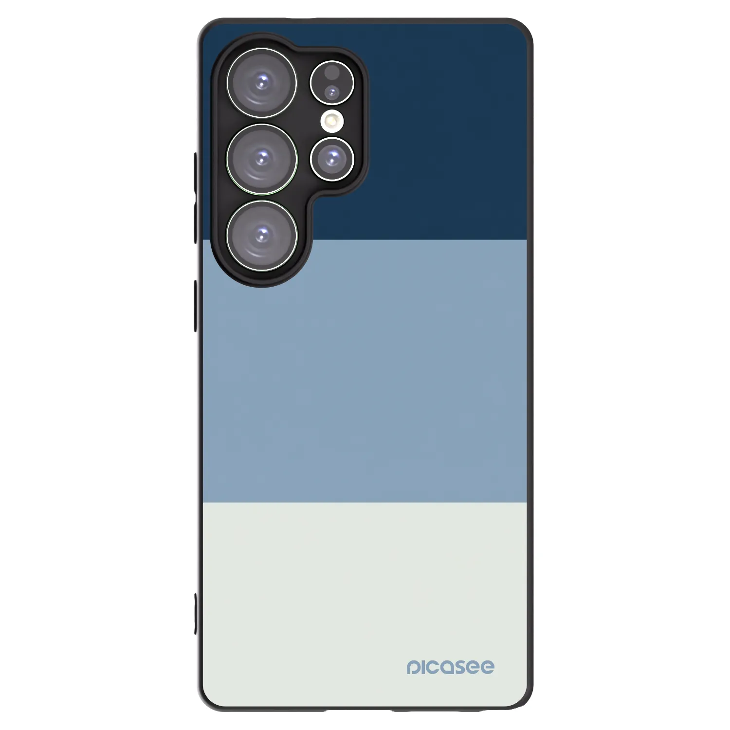 Picasee Μαύρη θήκη σιλικόνης για Samsung Galaxy S25 Ultra 5G - Coastal Blue