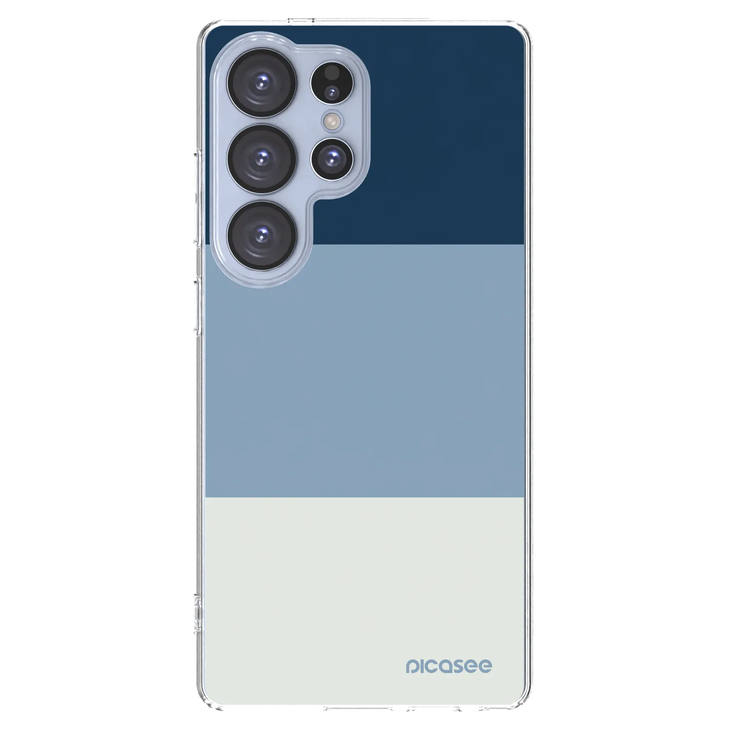 Picasee διαφανής θήκη σιλικόνης Samsung Galaxy S25 Ultra 5G - Coastal Blue