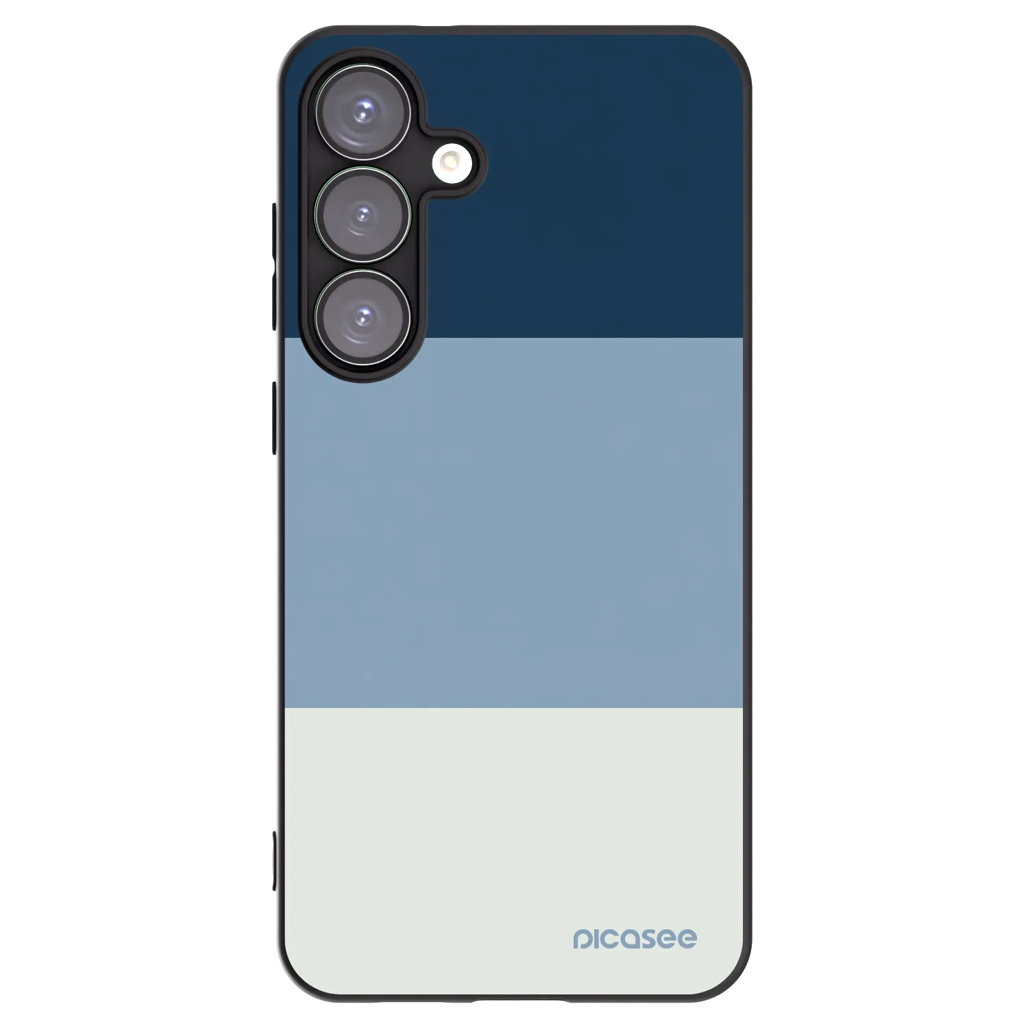 Picasee Μαύρη θήκη σιλικόνης για Samsung Galaxy S25+ 5G - Coastal Blue