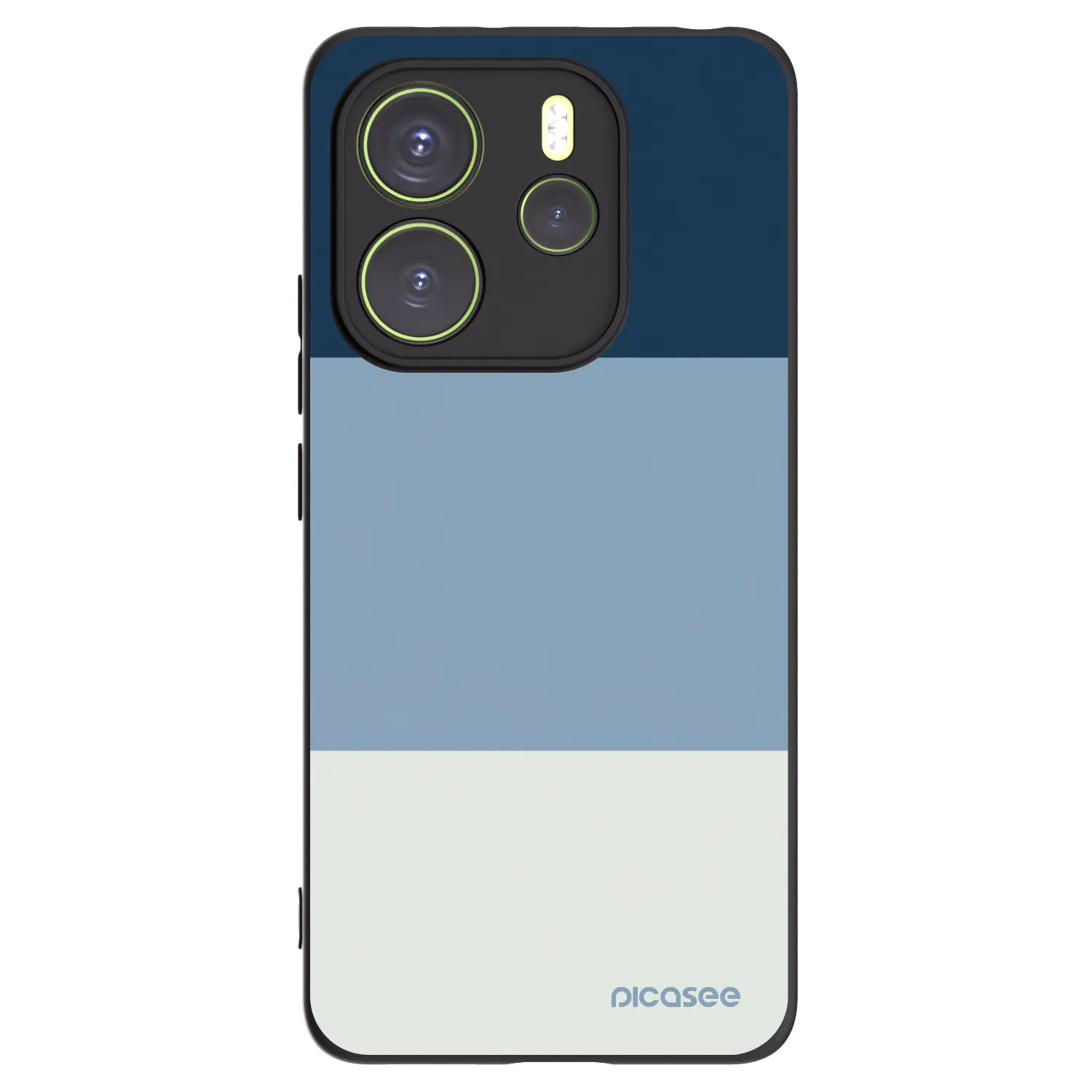 Picasee Μαύρη θήκη σιλικόνης για Xiaomi Redmi Note 14 4G - Coastal Blue