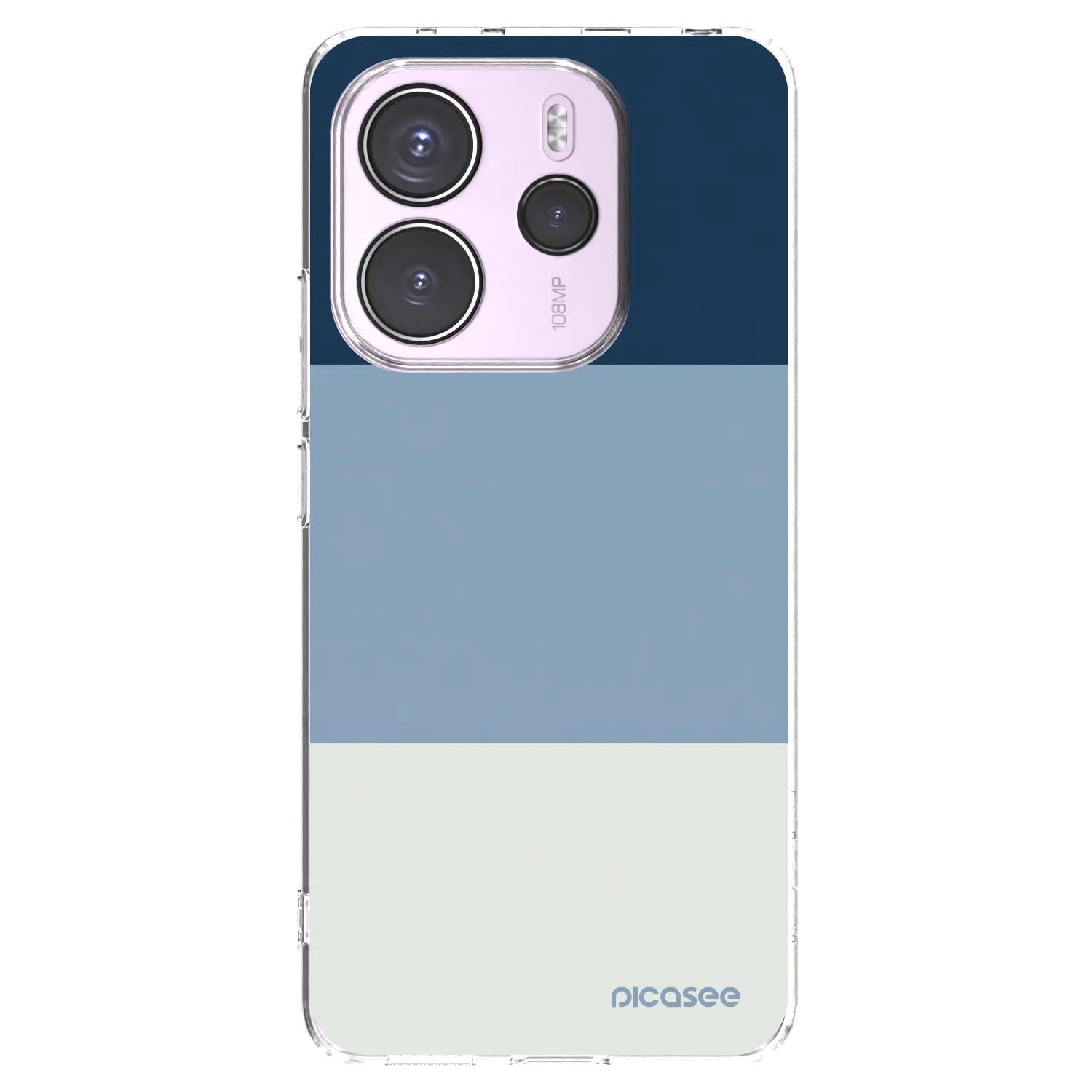 Picasee διαφανής θήκη σιλικόνης Xiaomi Redmi Note 14 4G - Coastal Blue