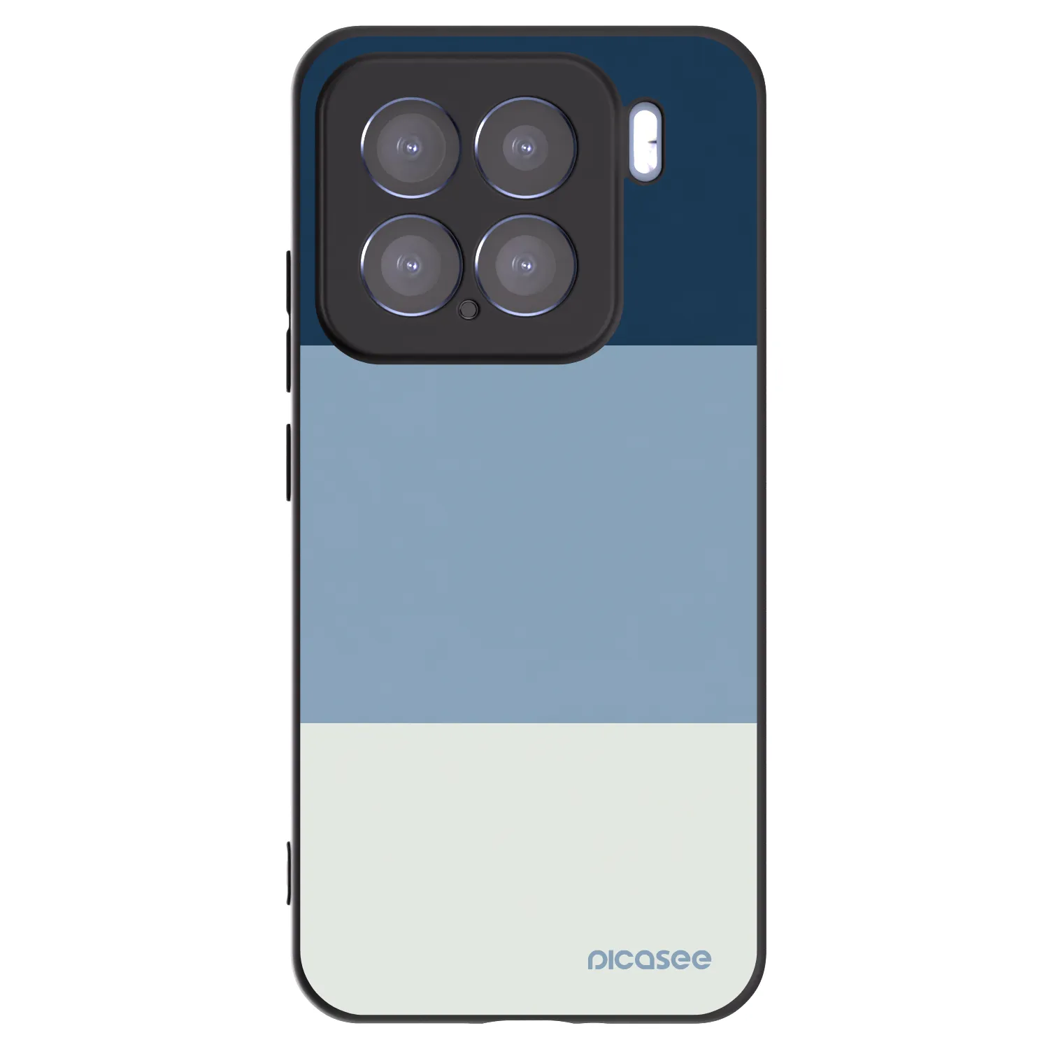 Picasee Μαύρη θήκη σιλικόνης για Xiaomi 15 - Coastal Blue