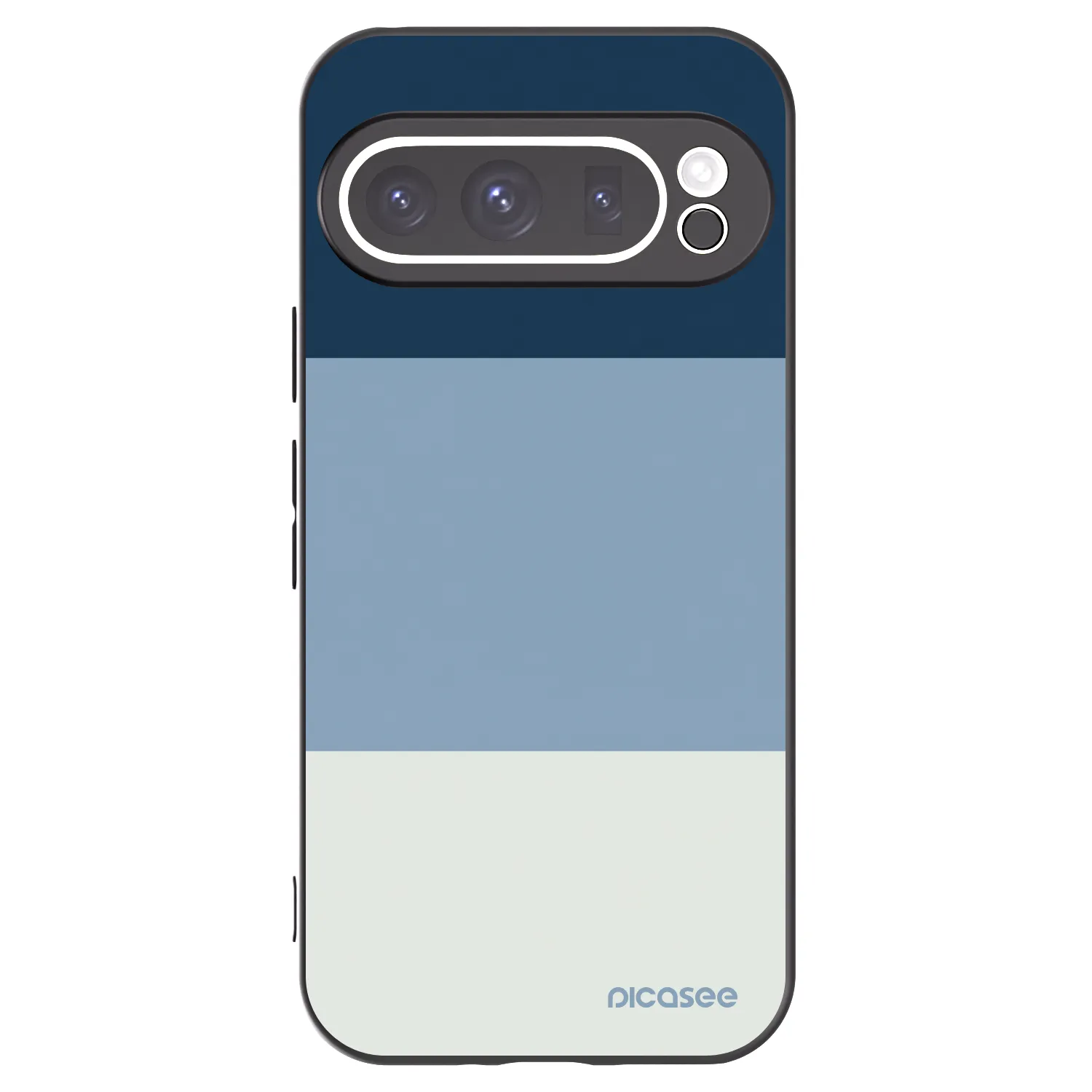 Picasee Μαύρη θήκη σιλικόνης για Google Pixel 9 Pro - Coastal Blue