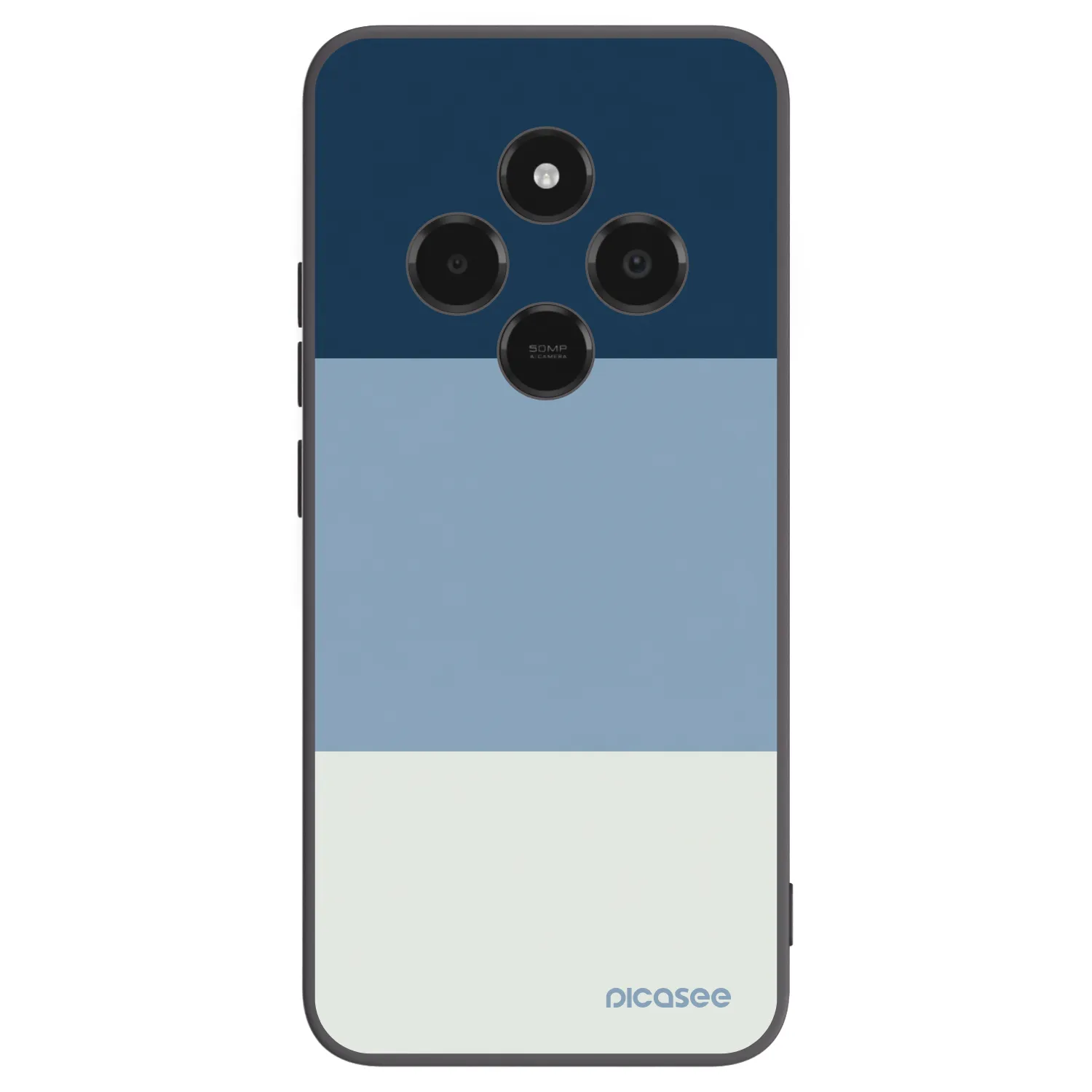 Picasee Μαύρη θήκη σιλικόνης για Xiaomi Poco C75 - Coastal Blue