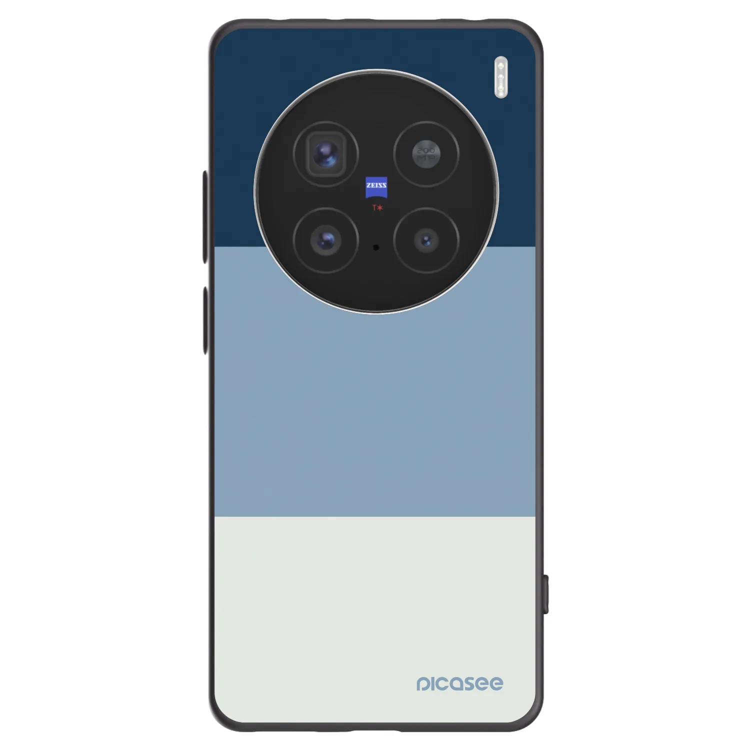 Picasee Μαύρη θήκη σιλικόνης για Vivo X200 Pro - Coastal Blue