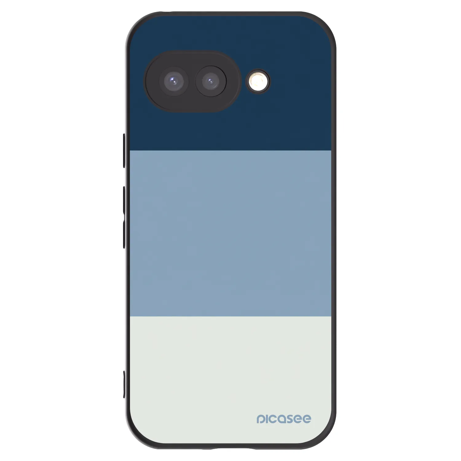 Picasee Μαύρη θήκη σιλικόνης για Google Pixel 9a - Coastal Blue